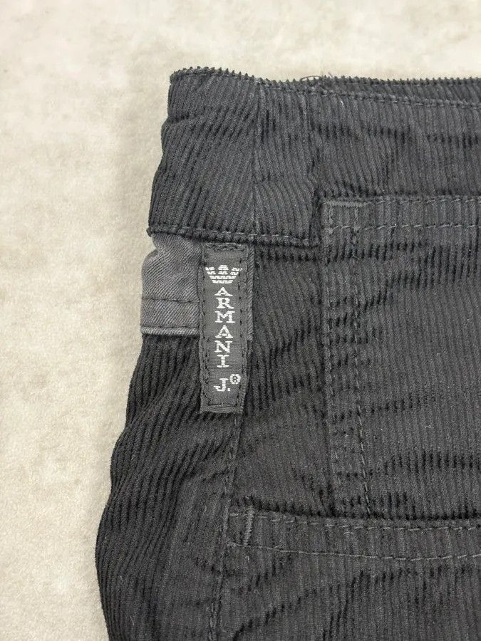 Armani 2000s Armani Black Zip Hybrid Cordurroy Pants Size US 28 / EU 44 - 9 Thumbnail