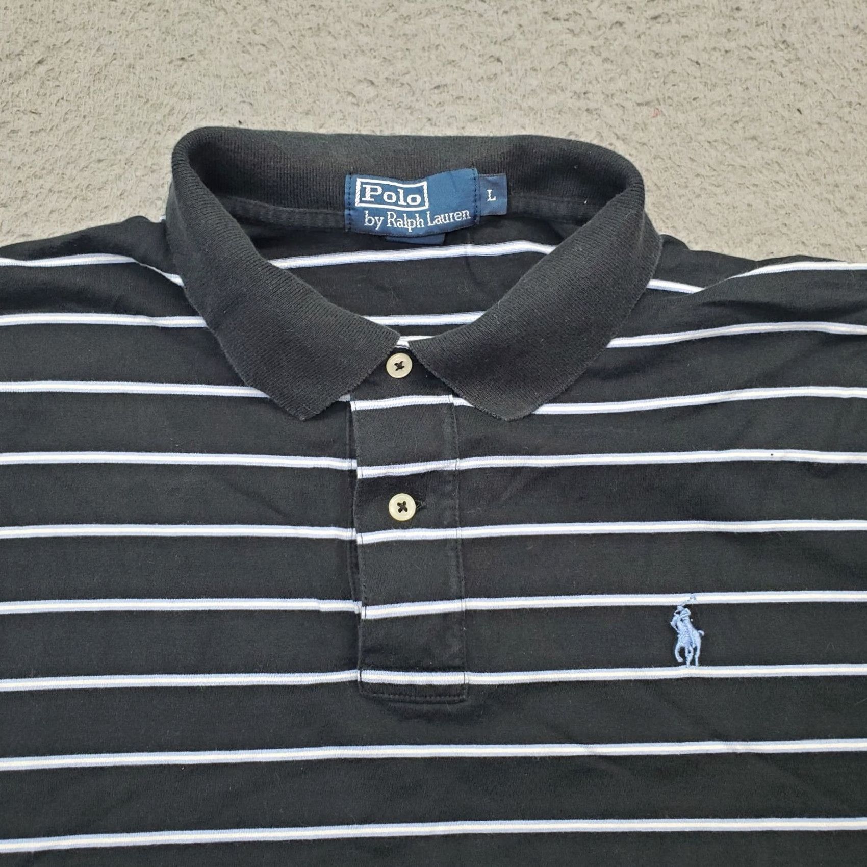 Polo Ralph Lauren Polo Ralph Lauren Polo Shirt Mens L Multicolor Striped High Low Slit Pony Logo Size US L / EU 52-54 / 3 - 5 Thumbnail