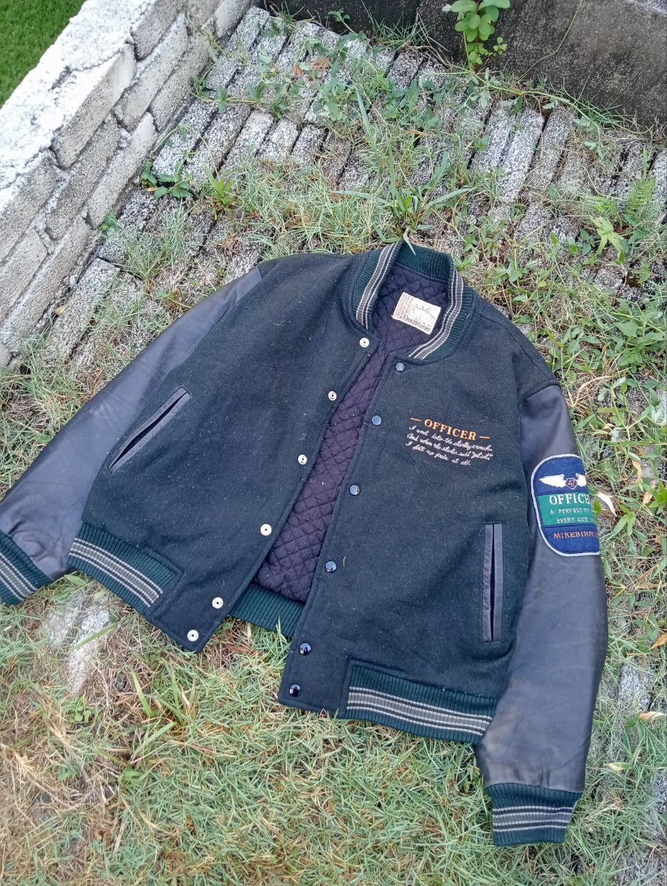 Vintage Vintage Mike Birnies Varsity Jacket - Size L Size US L / EU 52-54 / 3 - 2 Thumbnail