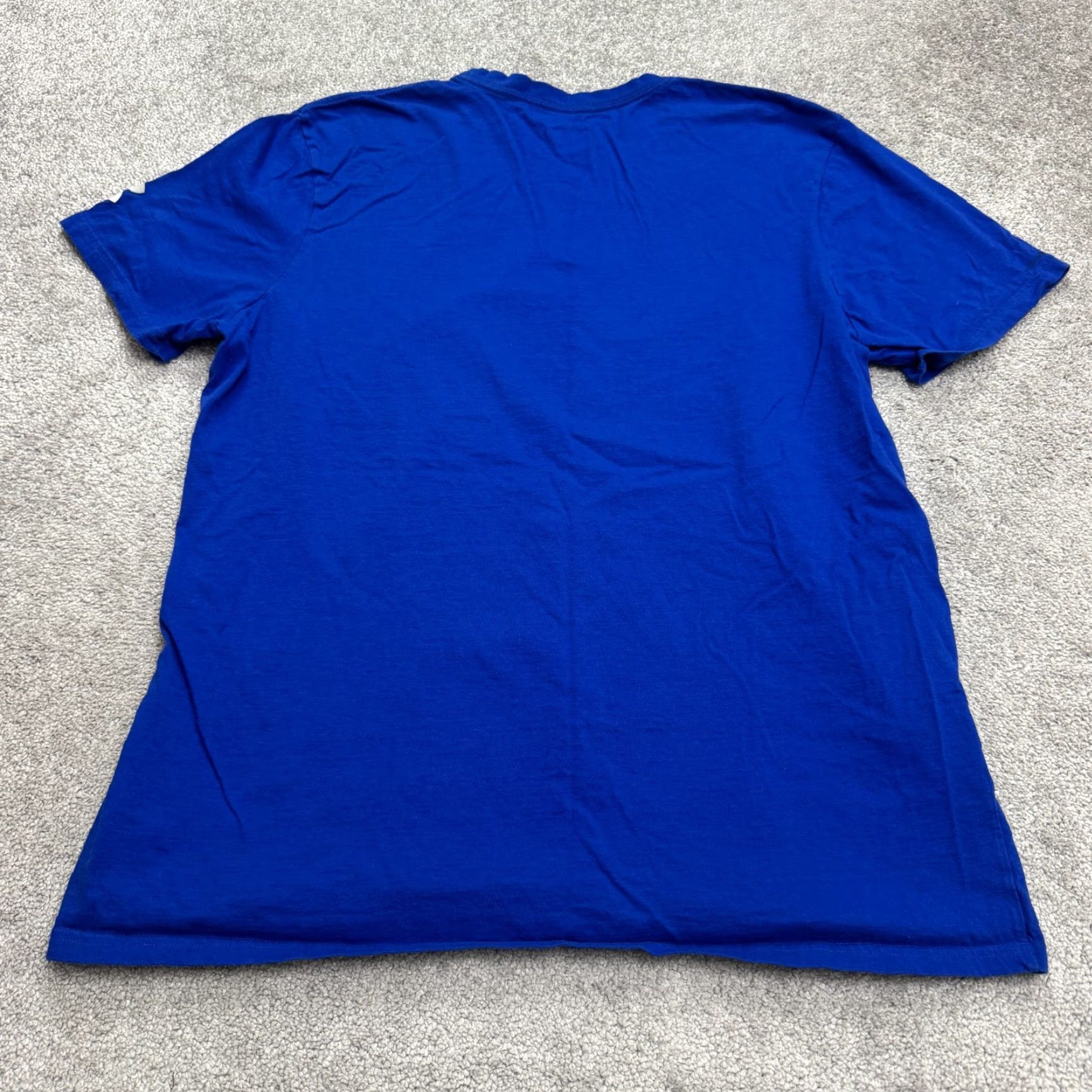 Under Armour Under Armour HeatGear T-Shirt Men XL Blue Cotton Loose Fit Crew Neck Graphic Tee Size US XL / EU 56 / 4 - 2 Thumbnail