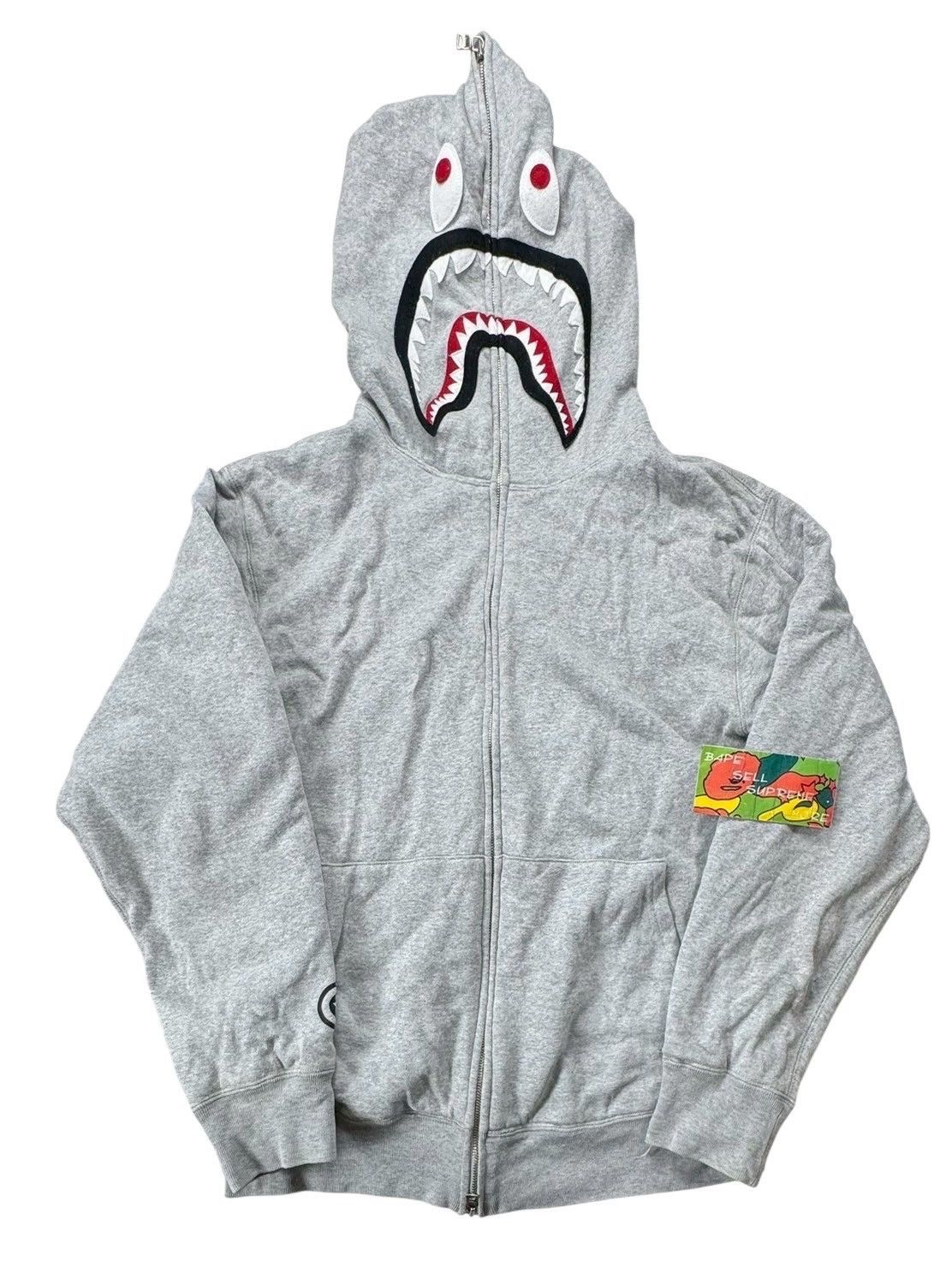Bape × Stussy Bape x Stussy Shark Full Zip Hoodie | Grailed