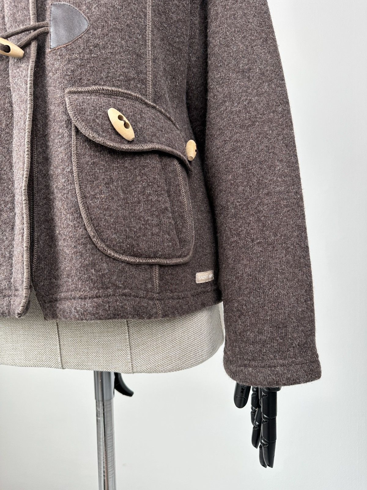Saint James SAINT JAMES Wool Jacket Duffle Coat Brown Women’s UK 14 Size L / US 10 / IT 46 - 8 Thumbnail