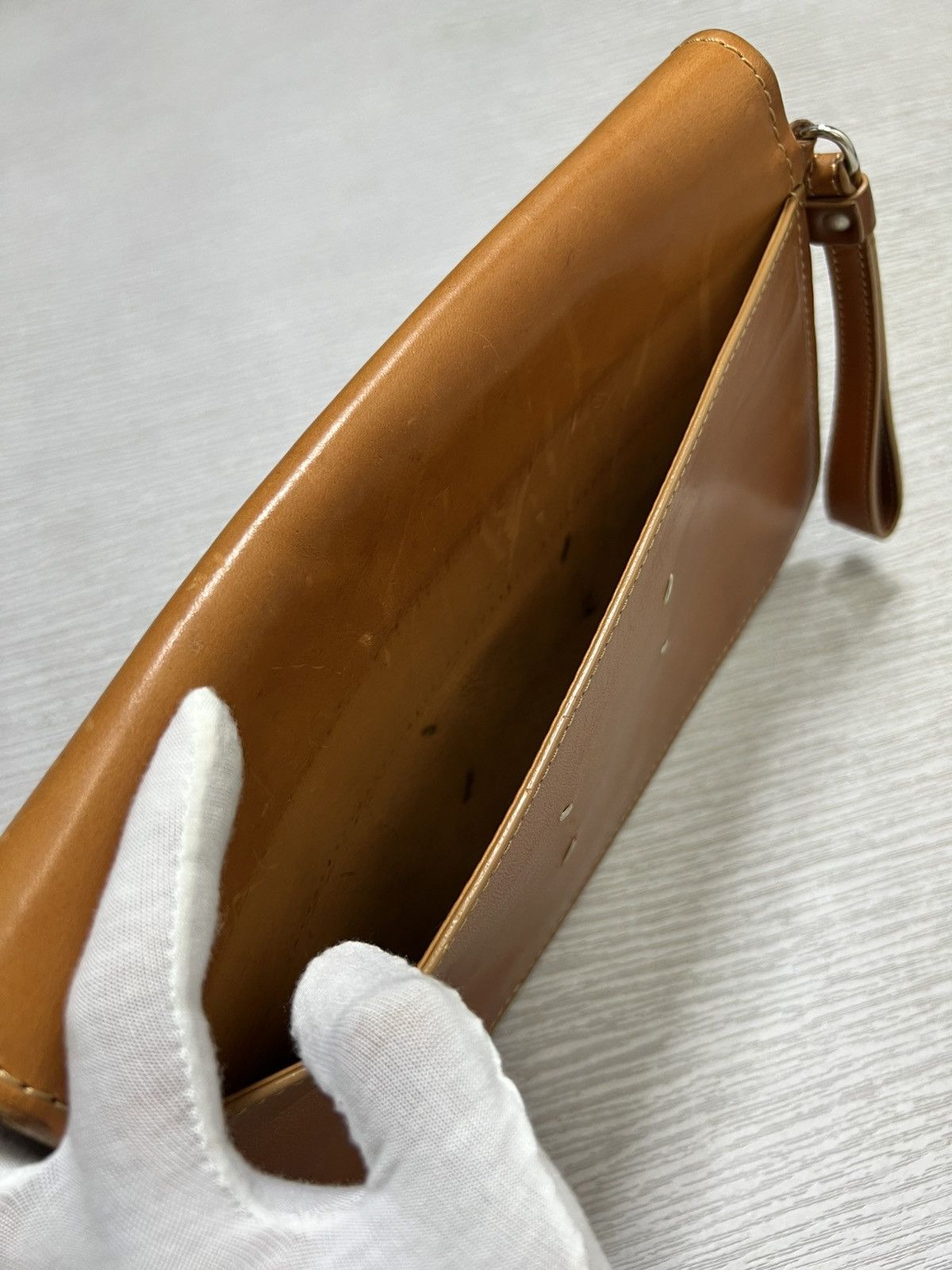 Maison Margiela Maison Margiela - A/W 15’ - Leather Flap Clutch Bag Size ONE SIZE - 12 Thumbnail