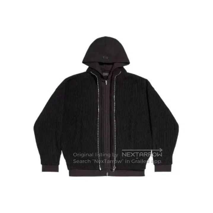 Balenciaga Balenciaga Black Long Sleeve Zipper Knitwear. Size US M / EU 48-50 / 2 - 1 Thumbnail