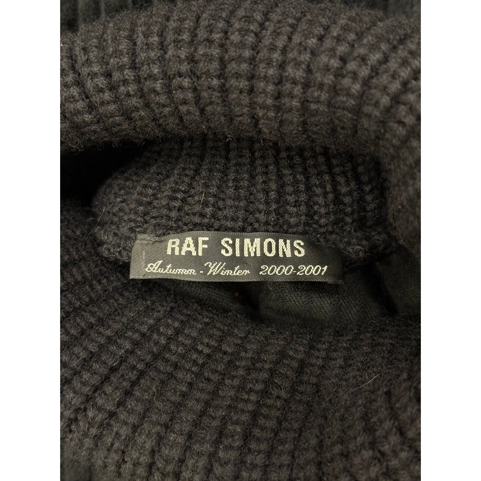 Raf Simons F/W2000-2001 Raf Simons ribbed knit turtleneck sweater Size US M / EU 48-50 / 2 - 5 Thumbnail