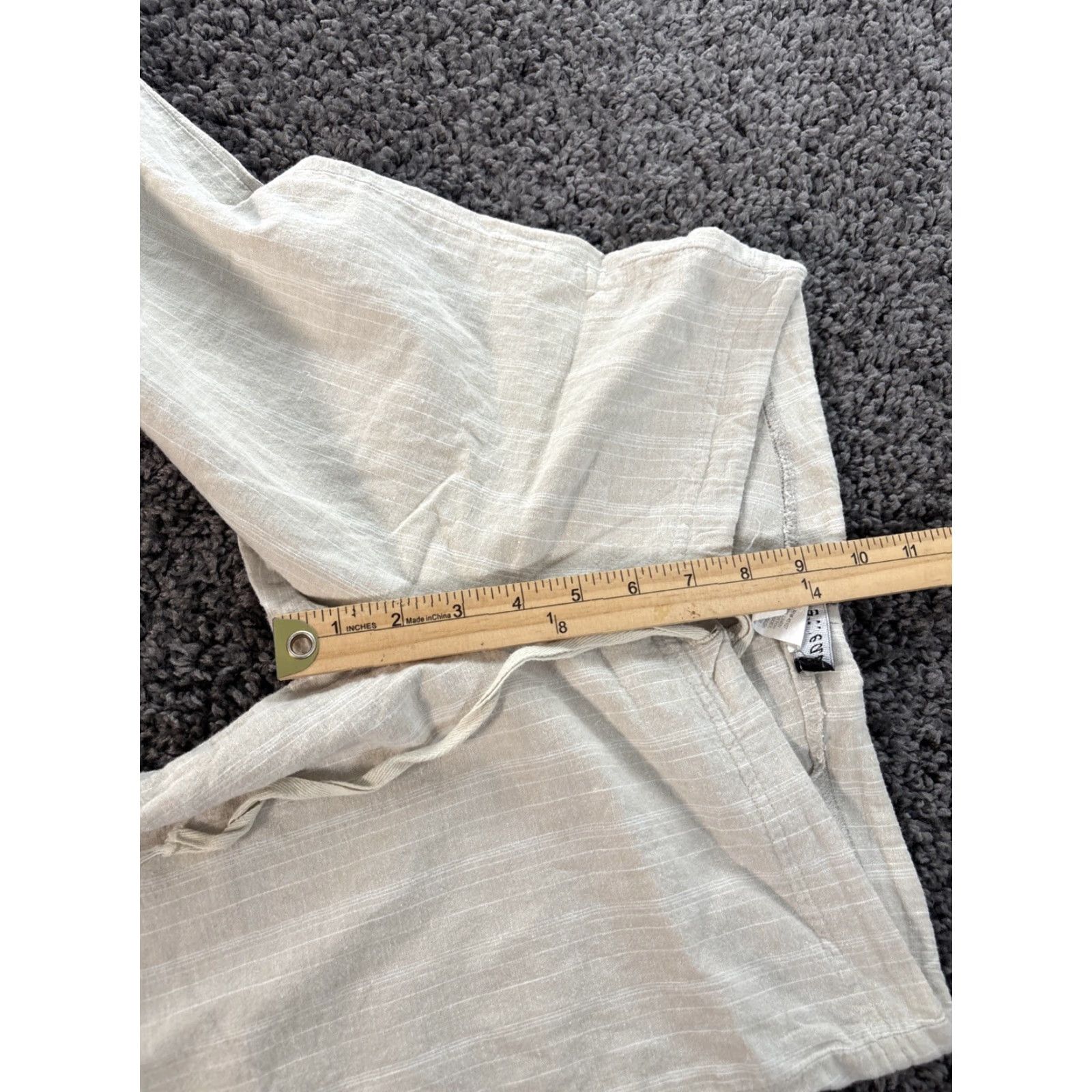 Vintage VINTAGE Wet-seal Pants Womens Small S Linen Bootcut Ivory Striped 90s Flair Boot 30x30, Pants Womens, 90s, Bootcut, Linen, Ivory, S Size 28" / US 6 / IT 42 - 5 Thumbnail