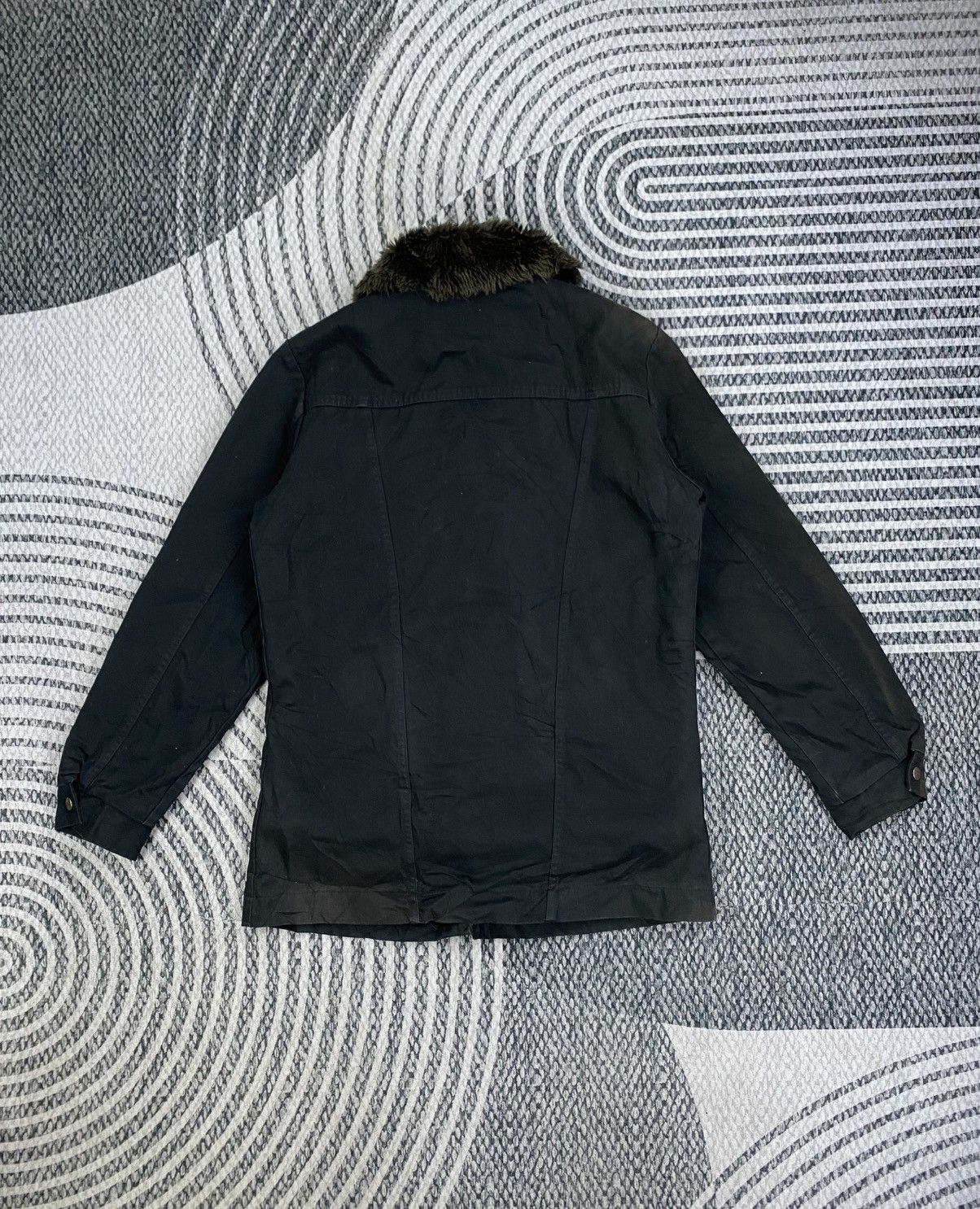 Wrangler Vintage Wrangler Faded Sherpa Fur Lined Ranch Button Coat Size US M / EU 48-50 / 2 - 2 Thumbnail
