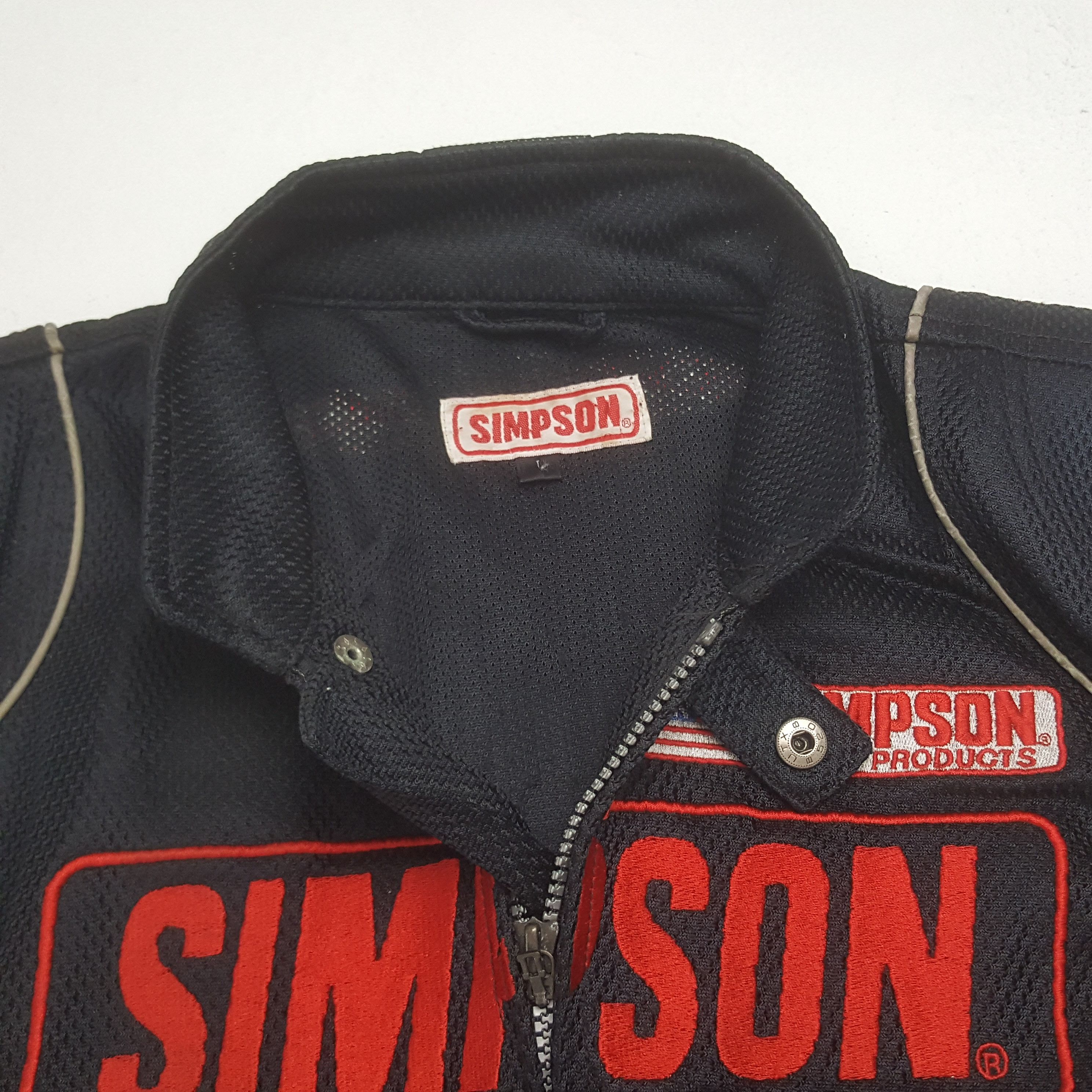 The Simpsons Vintage Simpson Racing Bikers Jacket C323N8 Size US S / EU 44-46 / 1 - 6 Thumbnail