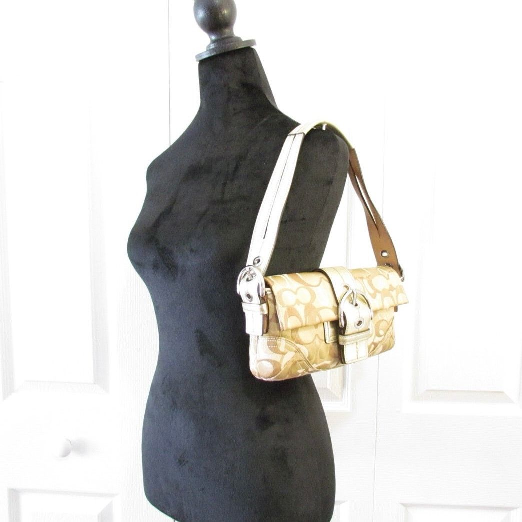 Coach Coach Soho Signature Metallic Flap Shoulder Bag Size ONE SIZE - 2 Thumbnail