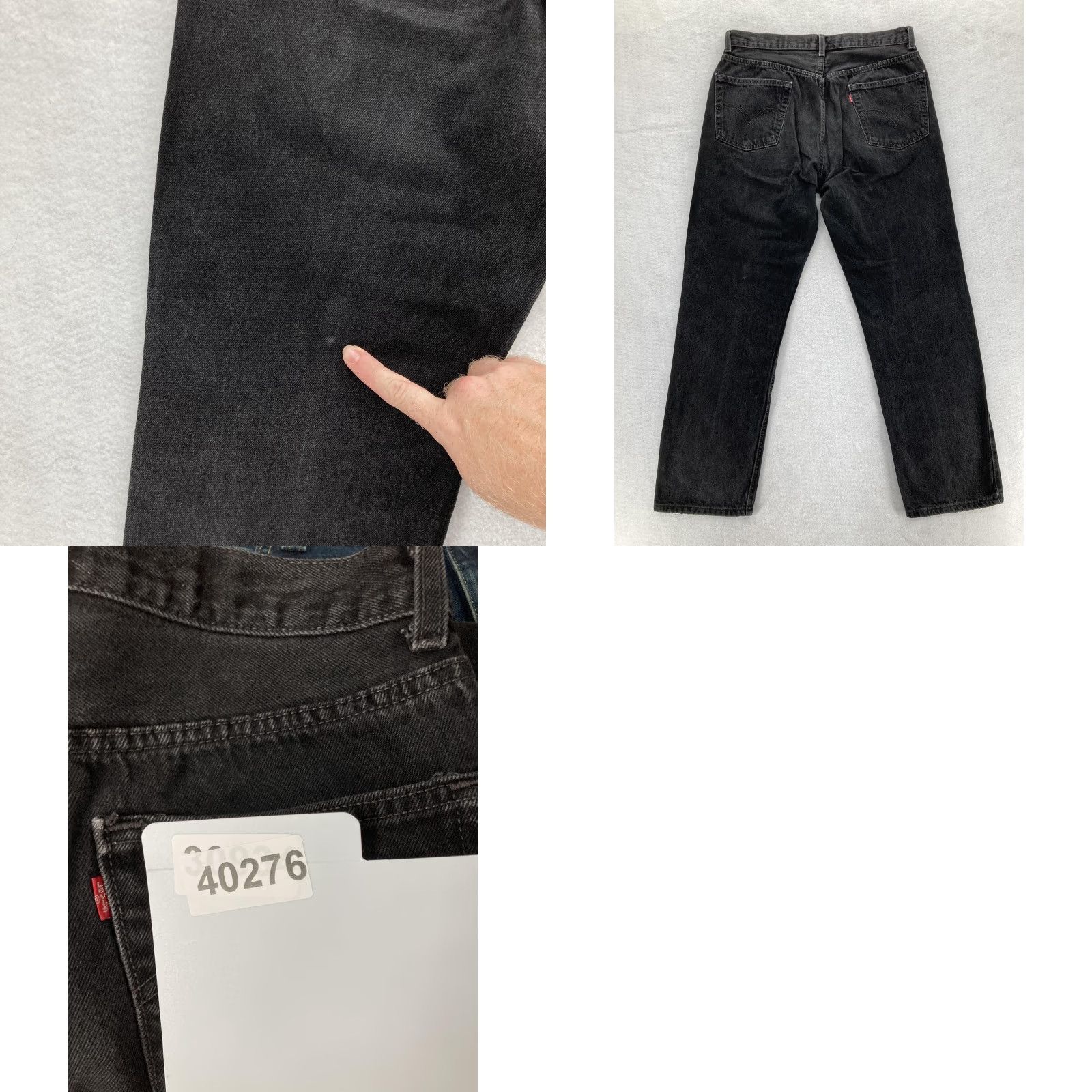 Levi's VINTAGE Levi's 505 Jeans Mens 36x32 Regular Fit Straight Leg Black Denim 2004 Y2K Size US 36 / EU 52 - 9 Thumbnail