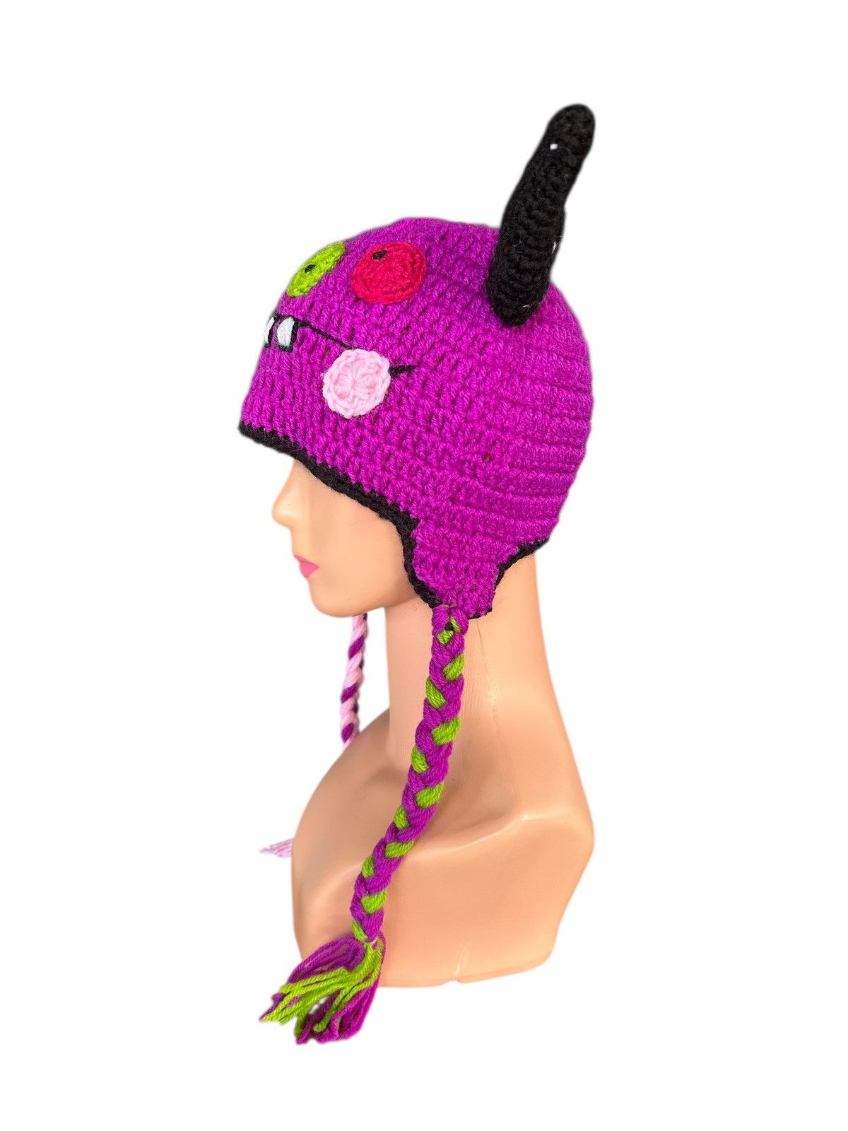 Japanese Brand × Kapital × Vintage Crochet Knitted Handmade Beanie Hats Size ONE SIZE - 7 Thumbnail