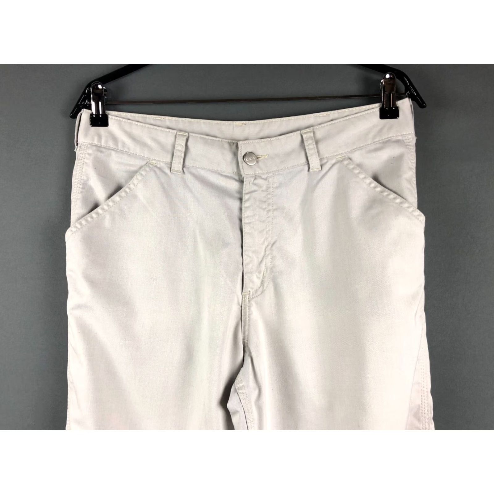 Carhartt Carhartt Pants Women Gray Polyester Cotton Blend Straight Inseam 30.9" 32x32 Chino Casual Size 24" / US 00 / IT 34 - 3 Thumbnail