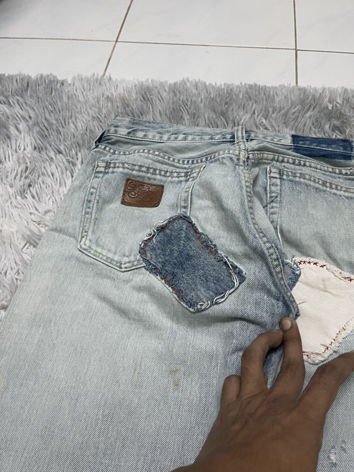 Japanese Brand VINTAGE KAPITAL INSPIRED PATCHES WORK JEANS BRAND RNA INC Size US 28 / EU 44 - 16 Thumbnail