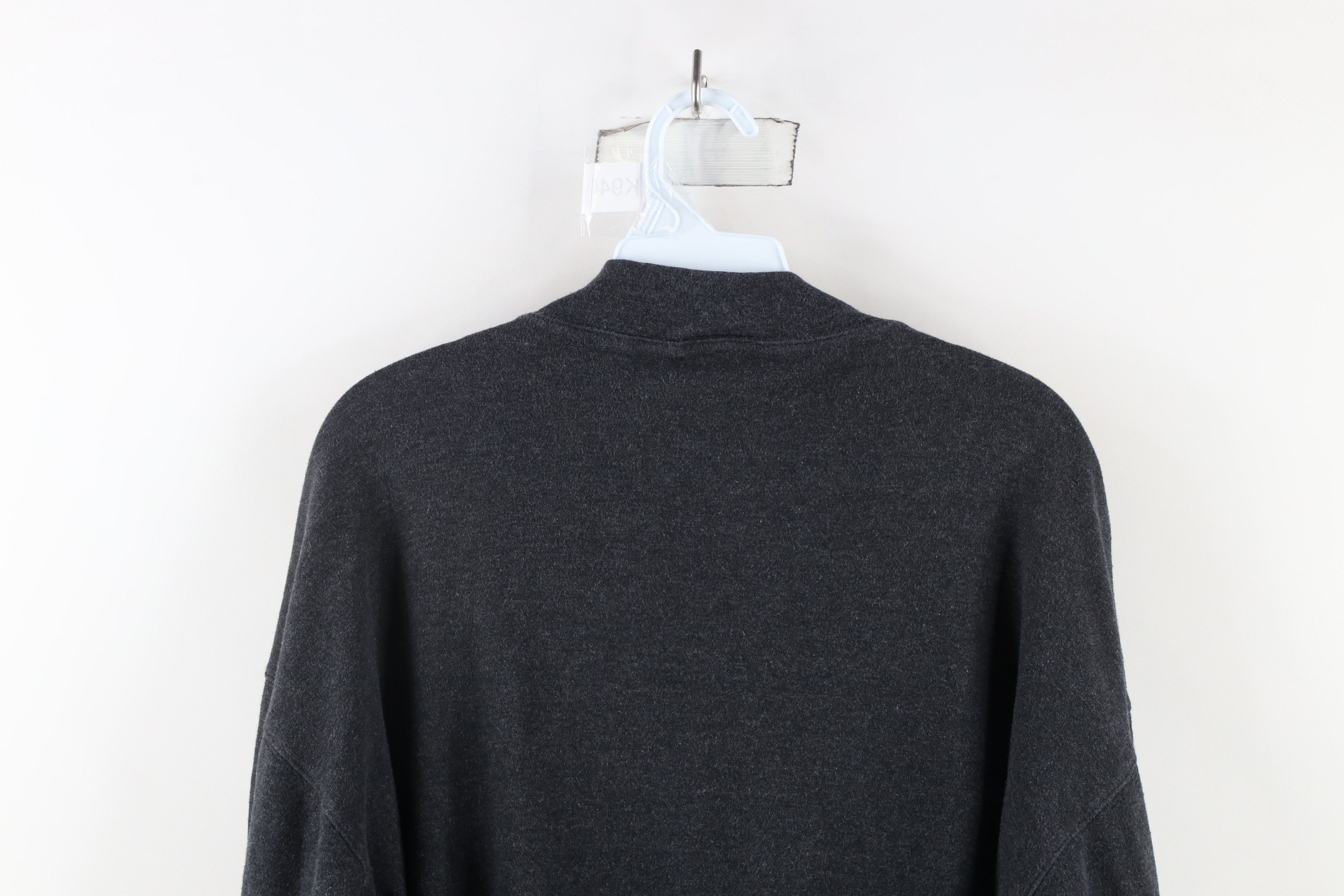 Vintage Vintage 90s Streetwear Mock Neck Long Sleeve T-Shirt Gray Size US L / EU 52-54 / 3 - 6 Thumbnail