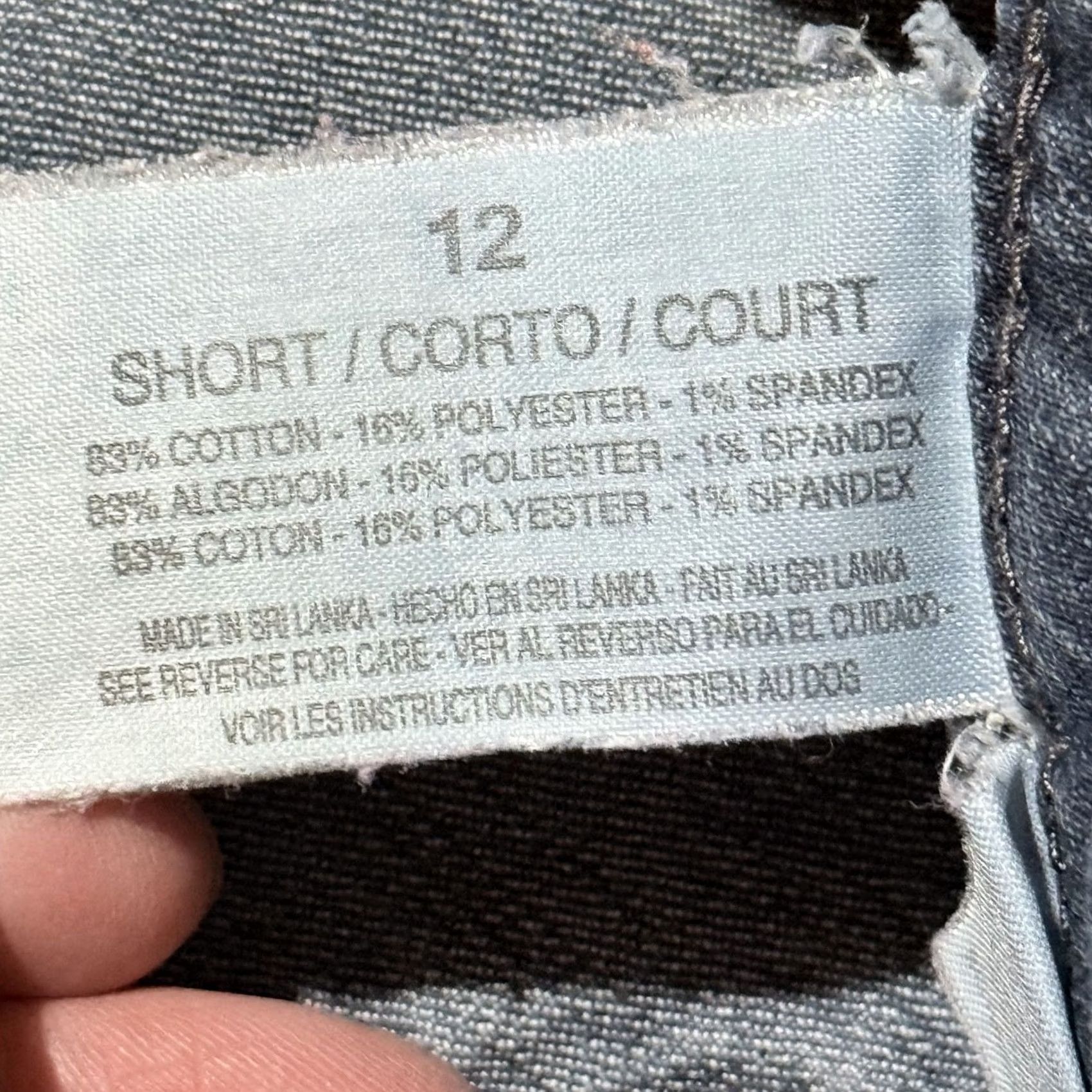 Gloria Vanderbilt Gloria Vanderbilt Jeans Women Gray Bootcut Denim Dark Wash 12 Short Stretch Regular Rise Mid 8.5-10.5 Women Size 34" / US 12 / IT 48 - 5 Thumbnail