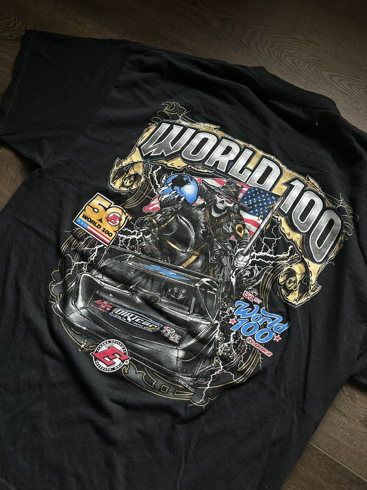 Vintage Vintage Racing T Shirt Size US XL / EU 56 / 4 - 2 Thumbnail