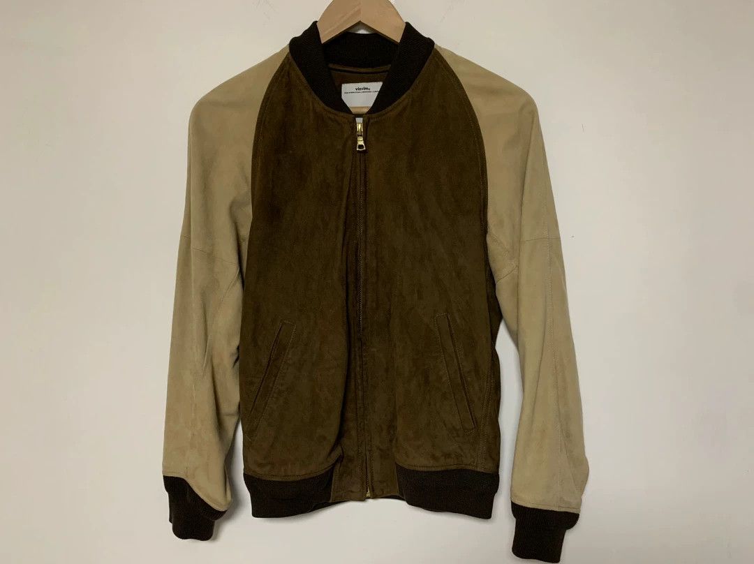 Visvim visvim 13ss VARSITY JKT SUEDE IT | Grailed 