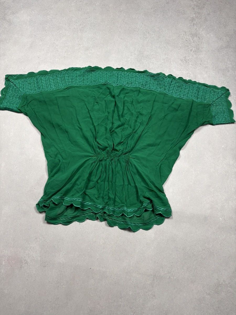 Isabel Marant Etoile Isabel Marant Étoile Green Embroidered Scallop Top Rare 48 Size XS / US 0-2 / IT 36-38 - 16 Thumbnail