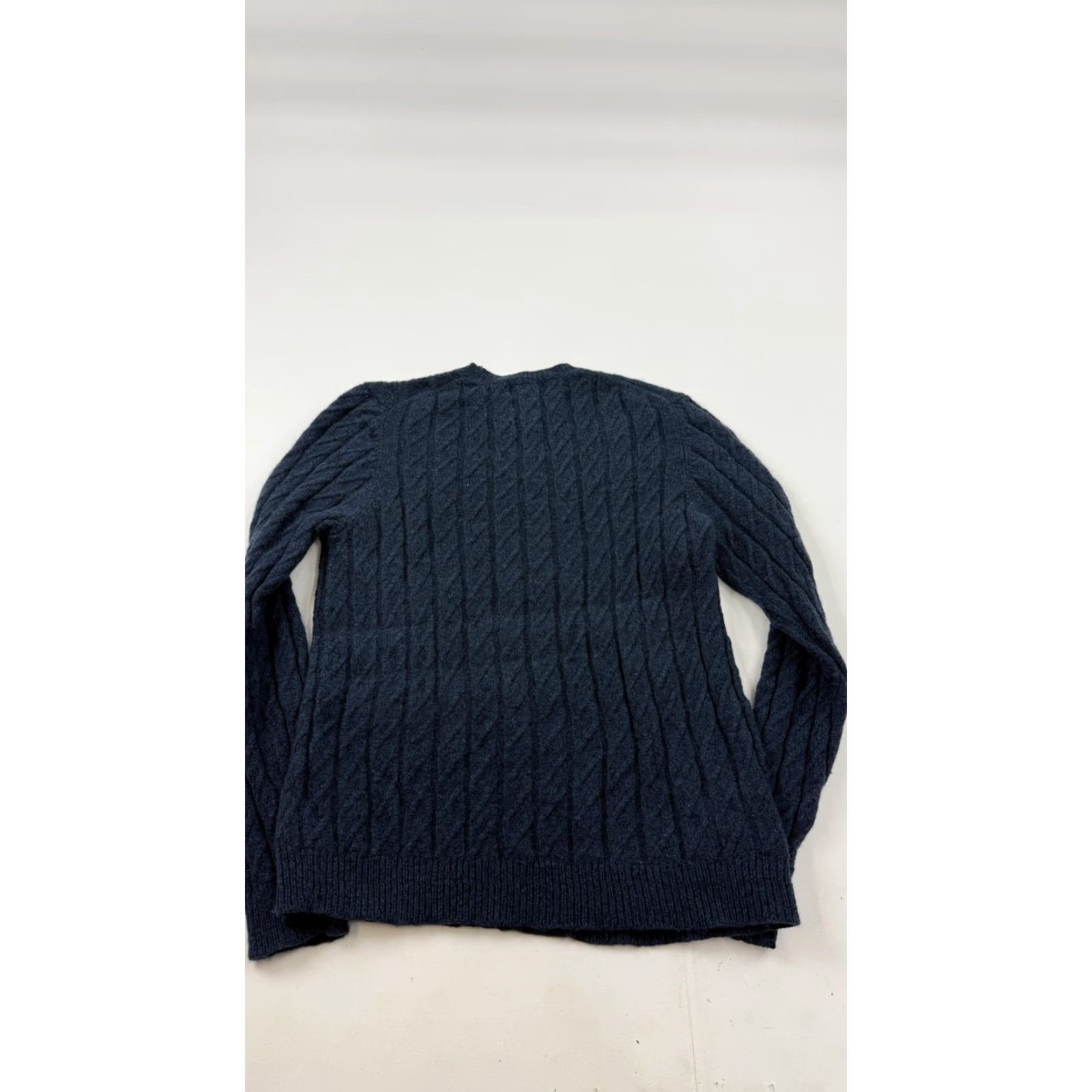 Eddie Bauer Eddie Bauer Sweater Mens M Blue 100% Lambswool Cable Crewneck Pullover Pullover - Cable Knit Knit Wool Casual Fall Winter Mens Size US M / EU 48-50 / 2 - 7 Thumbnail