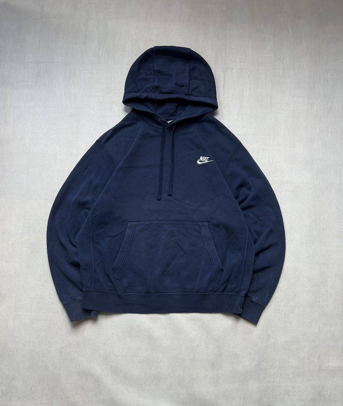 Nike Hoodie Nike small logo y2k navy Size US M / EU 48-50 / 2 - 1 Thumbnail