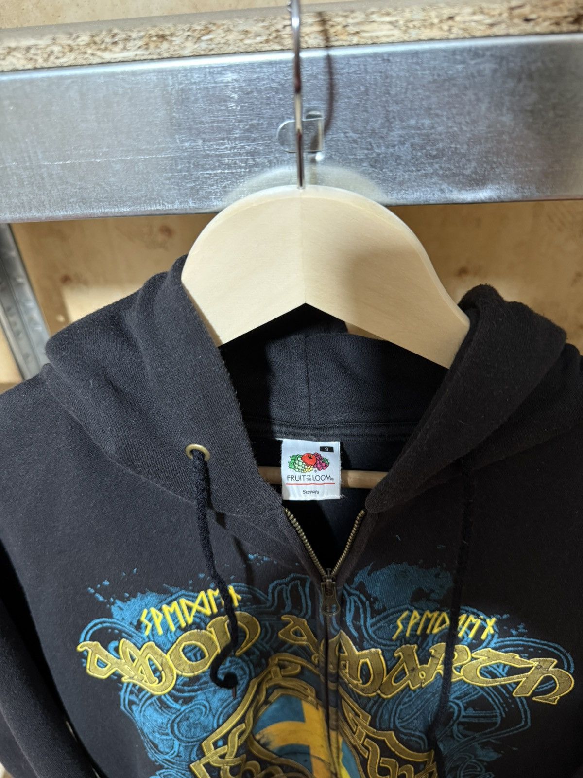 Band Tees × Vintage Vintage 90’s Amon Amarch Rock Band Retro Hoodie Y2K Hype Size US S / EU 44-46 / 1 - 5 Thumbnail
