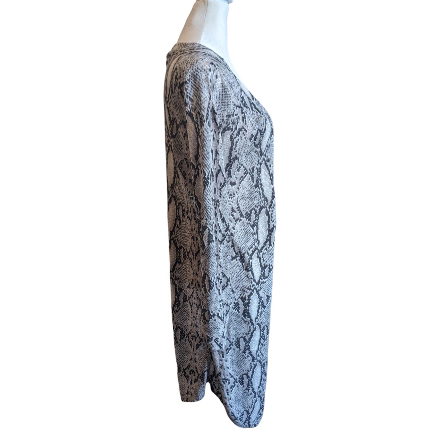 Other VICI Snakeskin Knit Wool Lightweight Cardigan Small Size S / US 4 / IT 40 - 4 Thumbnail