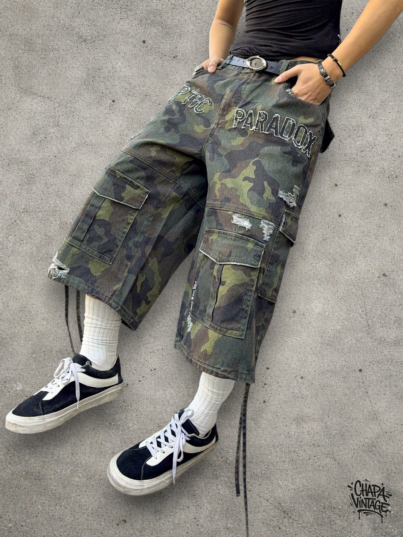 Japanese Brand Cargo camo loose shorts Size US 32 / EU 48 - 1 Thumbnail