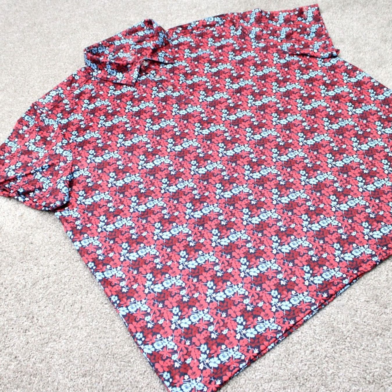 Chaps Chaps Golf Polo Shirt Mens 3XL XXXL Red Floral AOP Short Sleeve Polo Shirt Golf Shirt Mens 3XL Red Floral Pattern Chaps Golf Size US XXL / EU 58 / 5 - 5 Thumbnail