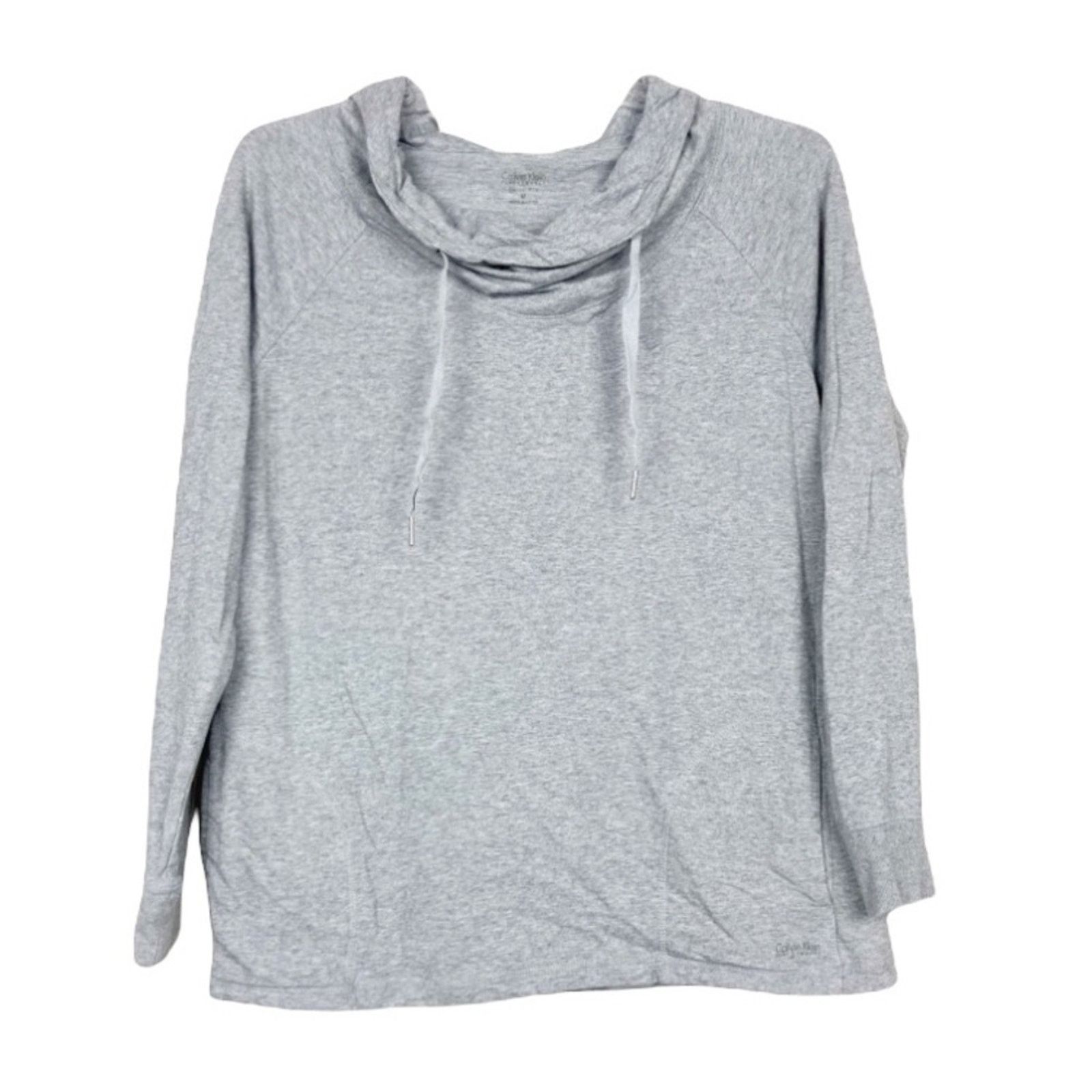 Calvin Klein Calvin Klein Performance Gray Cowl Neck Hoodie Sz M Size M / US 6-8 / IT 42-44 - 1 Thumbnail