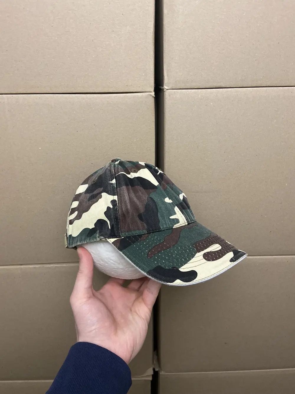 Vintage VINTAGE CAMO FADED CAP DAD HAT Y2K STREETWEAR WORKWEAR SKATE Size ONE SIZE - 5 Thumbnail