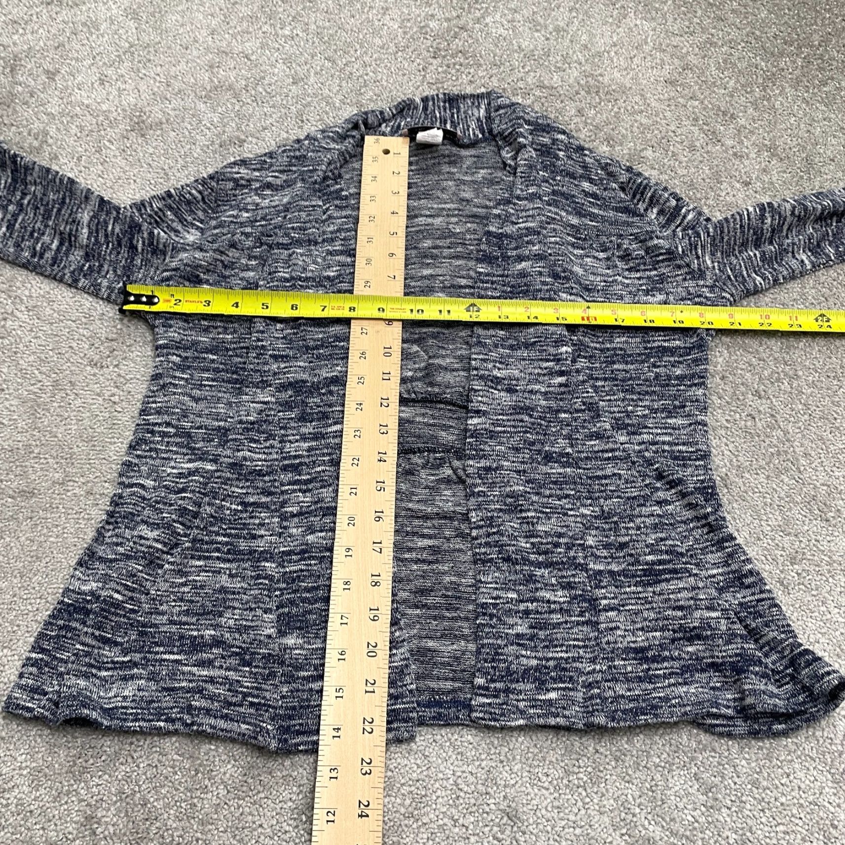 Vintage Carol Rose Cardigan Women S Heather Blue Midweight Stretch Soft Sweater Size S / US 4 / IT 40 - 6 Thumbnail
