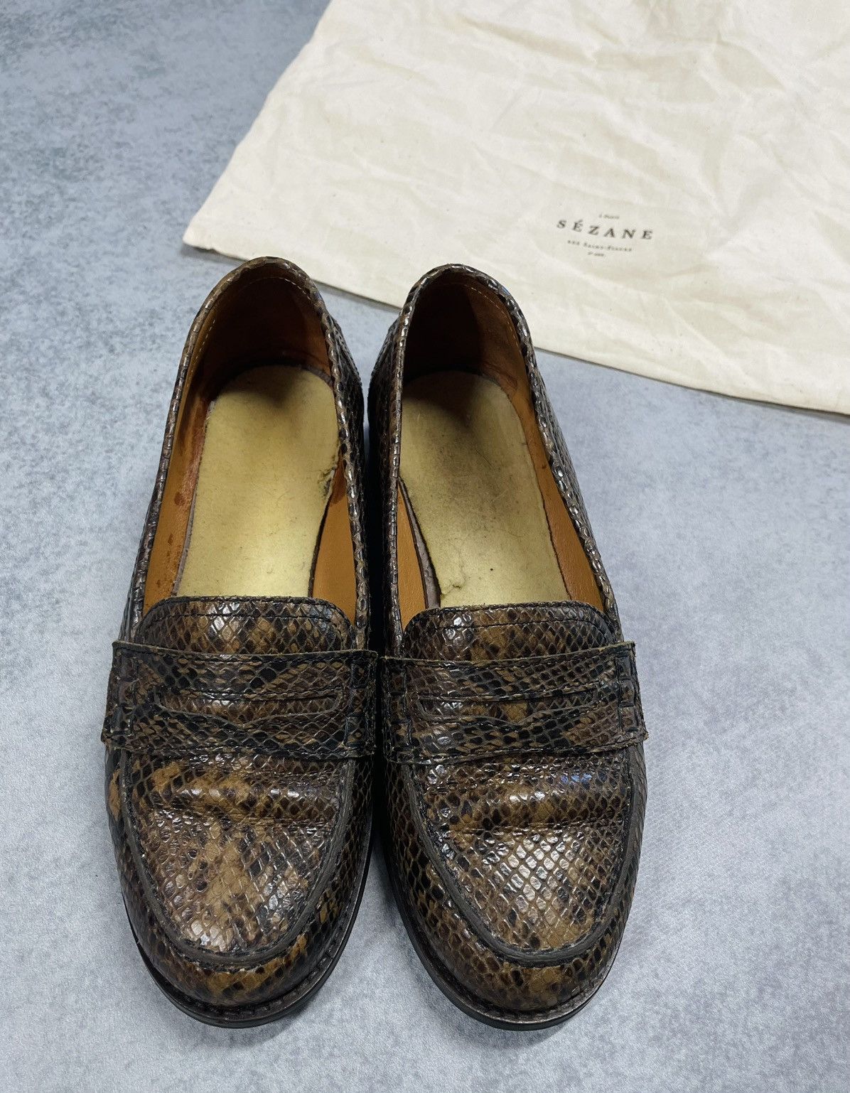 Sezane SEZANE Brown Leather Loafers Classic Flats Size 37 Size US 7 / IT 37 - 8 Thumbnail