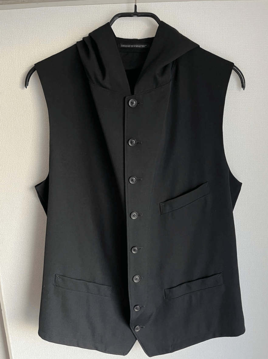 Yohji Yamamoto Yohji Yamamoto Pour Homme - W/Gabardine Hooded Vest Size US L / EU 52-54 / 3 - 10 Thumbnail
