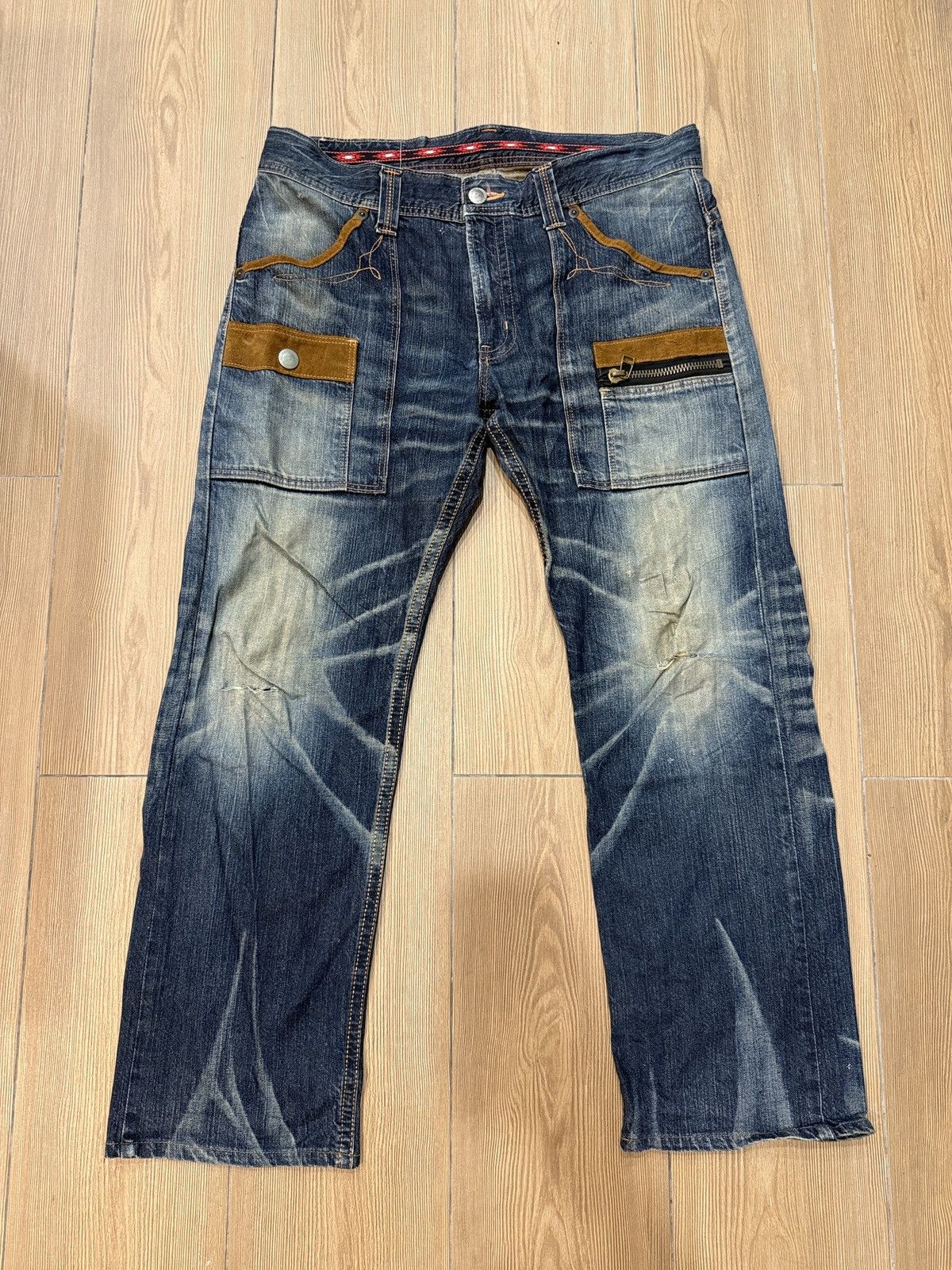 If Six Was Nine Japanese Edwin Exclusive Jeans Faded Multi Pocket Size US 38 / EU 54 - 1 Thumbnail