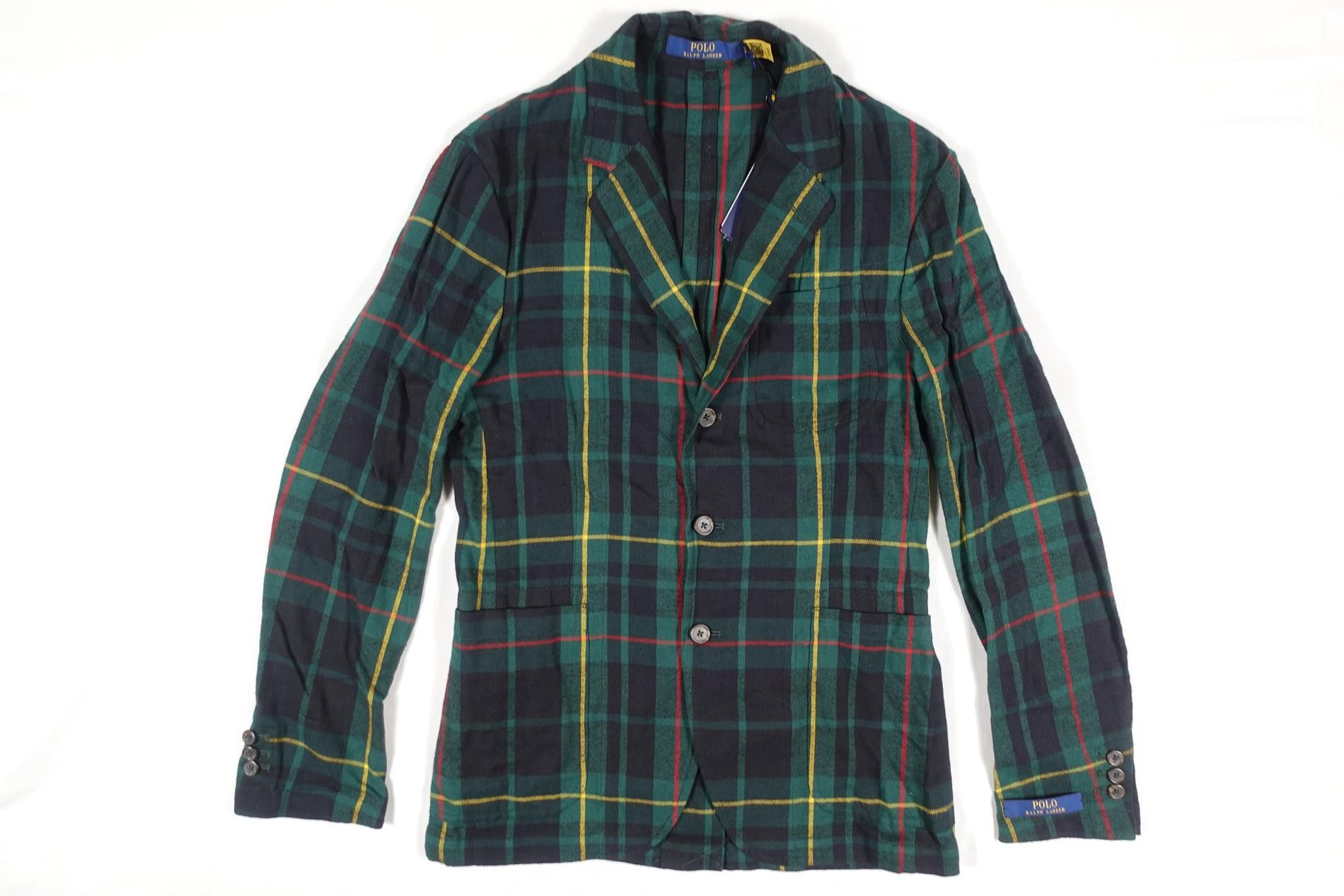 Polo Ralph Lauren Polo Ralph Lauren Blazer Jacket Coat Green Tartan NWT S Size US S / EU 44-46 / 1 - 1 Thumbnail