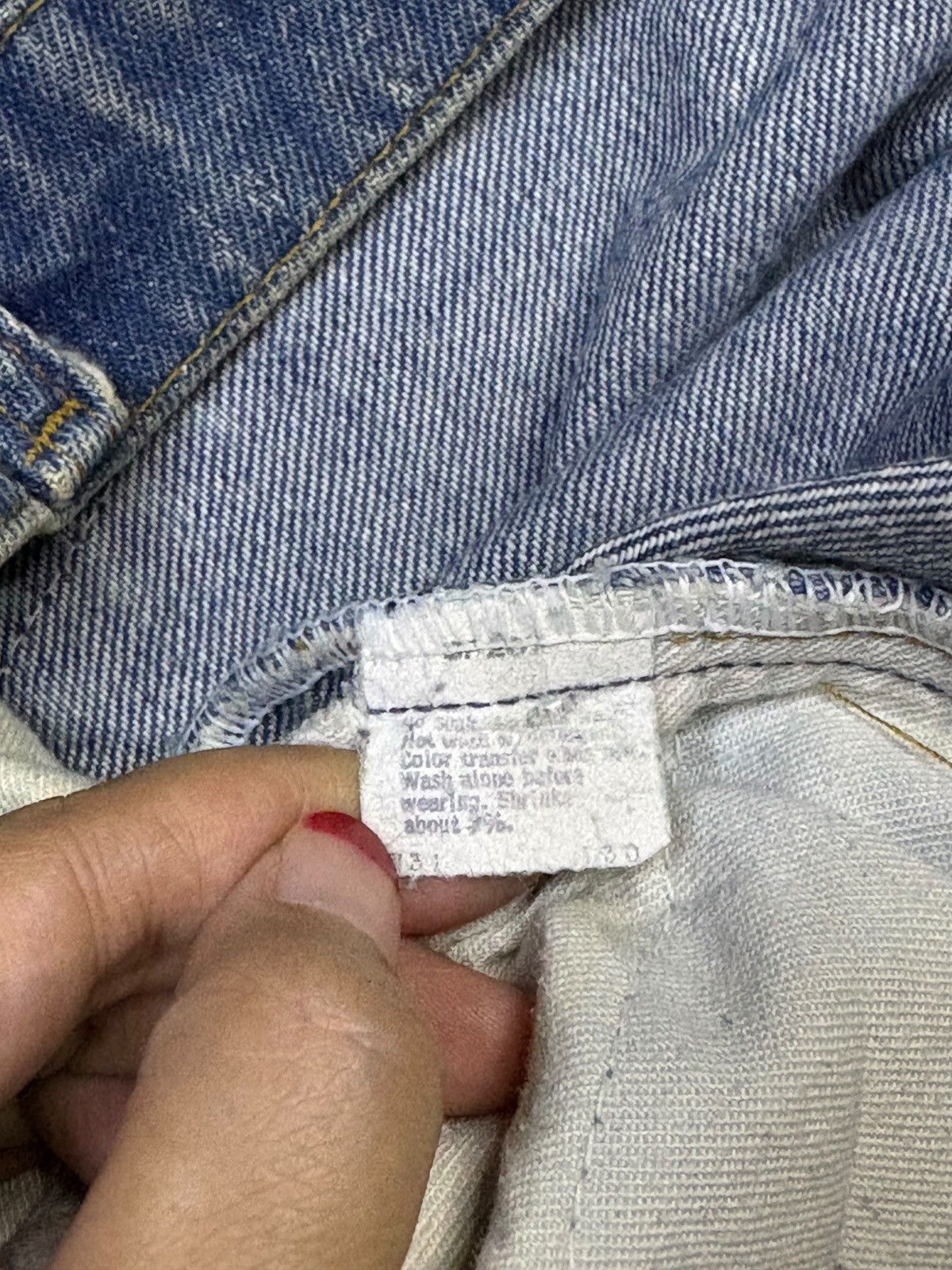 Levi's Vintage 70s Levis 517 Orange Tab Mud Wash Flare Jeans Size US 30 / EU 46 - 10 Thumbnail