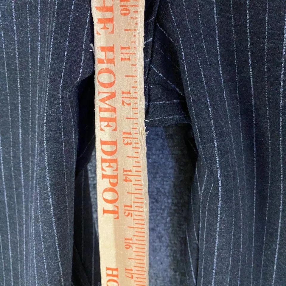Gap Gap Leggings Women's Large Stretch Striped Charcoal Zipper L Size 32" / US 10 / IT 46 - 4 Thumbnail