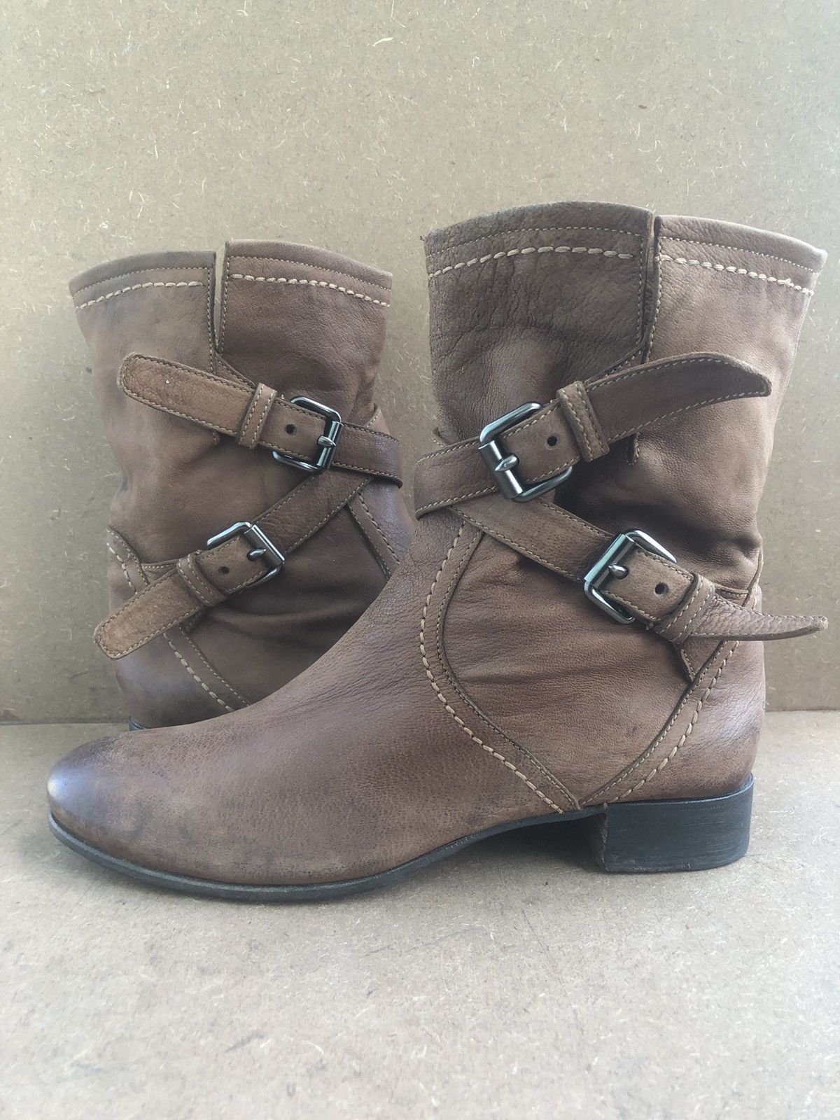 Prada Prada Brown Calfskin Leather Women’s Boots Size 39.5 Size US 9.5 / IT 39.5 - 8 Thumbnail