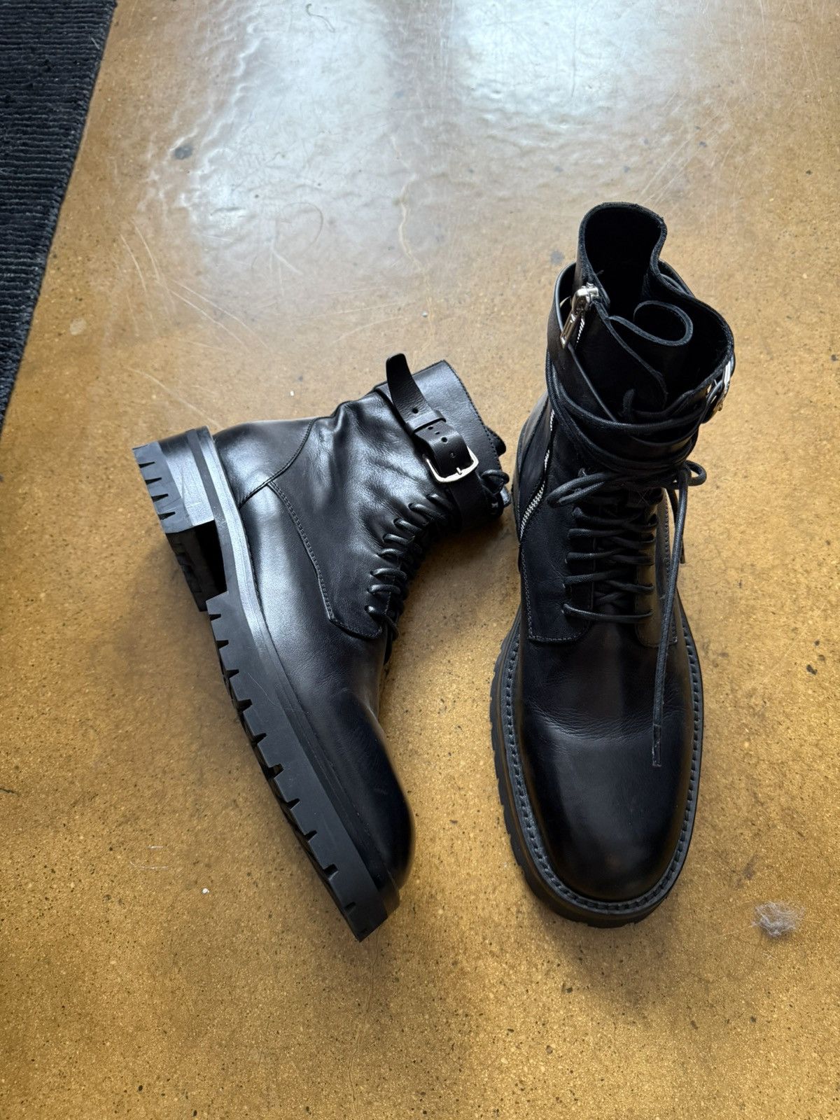 Ann Demeulemeester Ann Demeulemeester Buckle Boots Size US 11 / EU 44 - 1 Thumbnail
