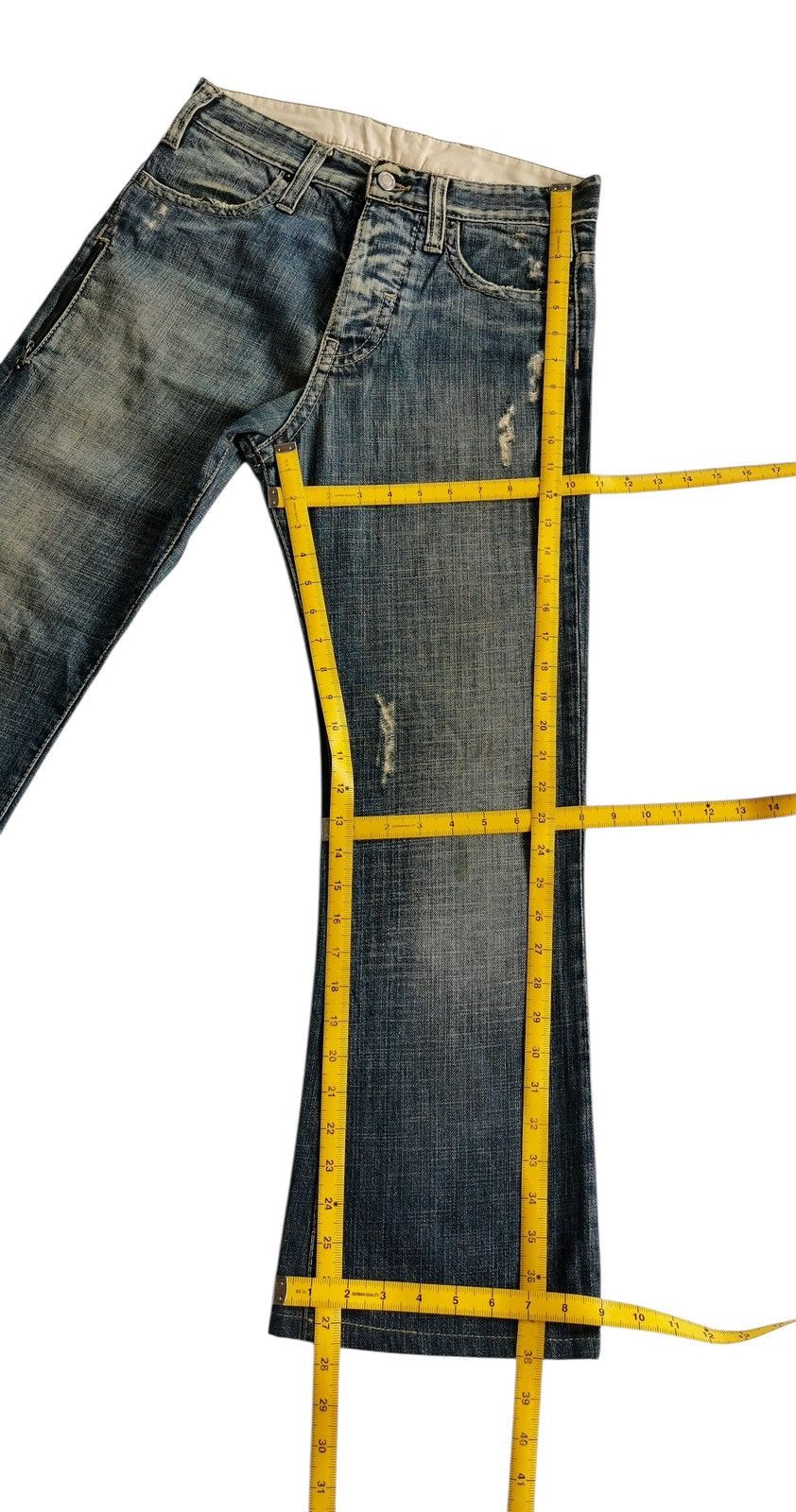 Neil Barrett Neil Barrett distressed flare,bootcut jeans Size US 30 / EU 46 - 13 Thumbnail