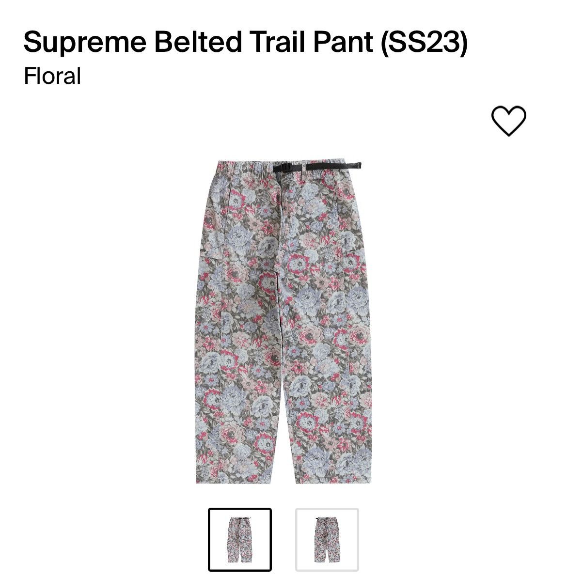 Supreme belted trail pants medium | Grailed