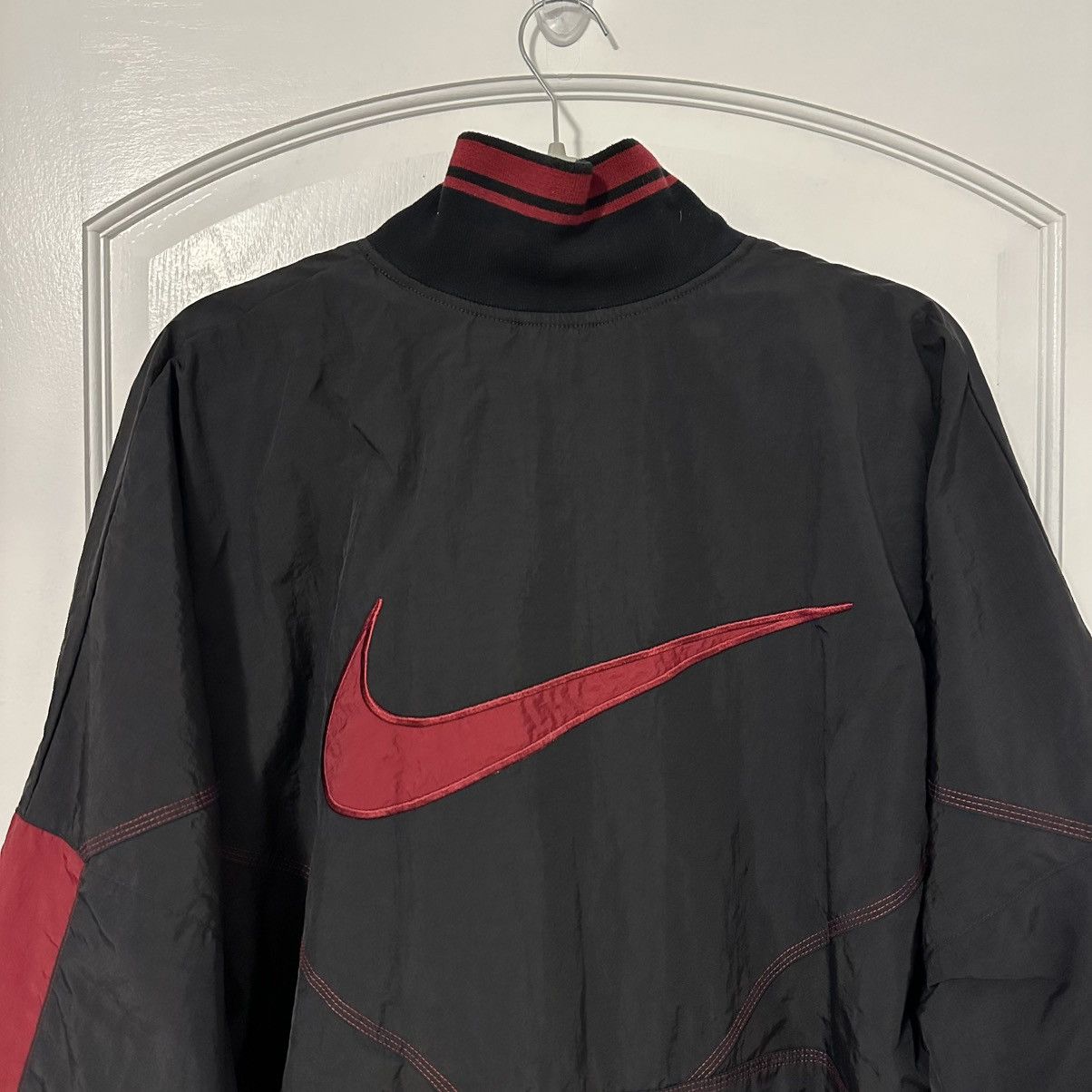 Nike Vintage 1990s Nike Stand Collar Anorak Windbreaker Jacket Size US XL / EU 56 / 4 - 6 Thumbnail
