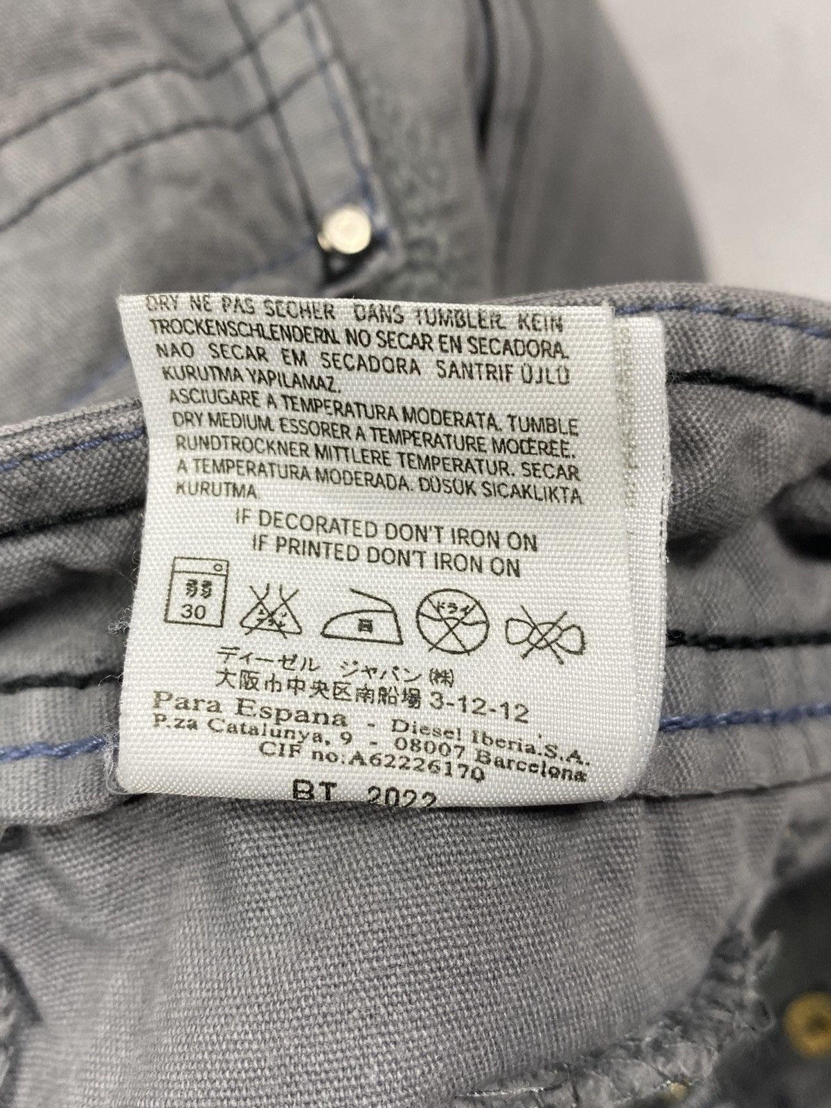 Diesel Diesel Men’s Utility Multi Pocket Avant-Garde Cargo Pants Size US 29 - 21 Thumbnail