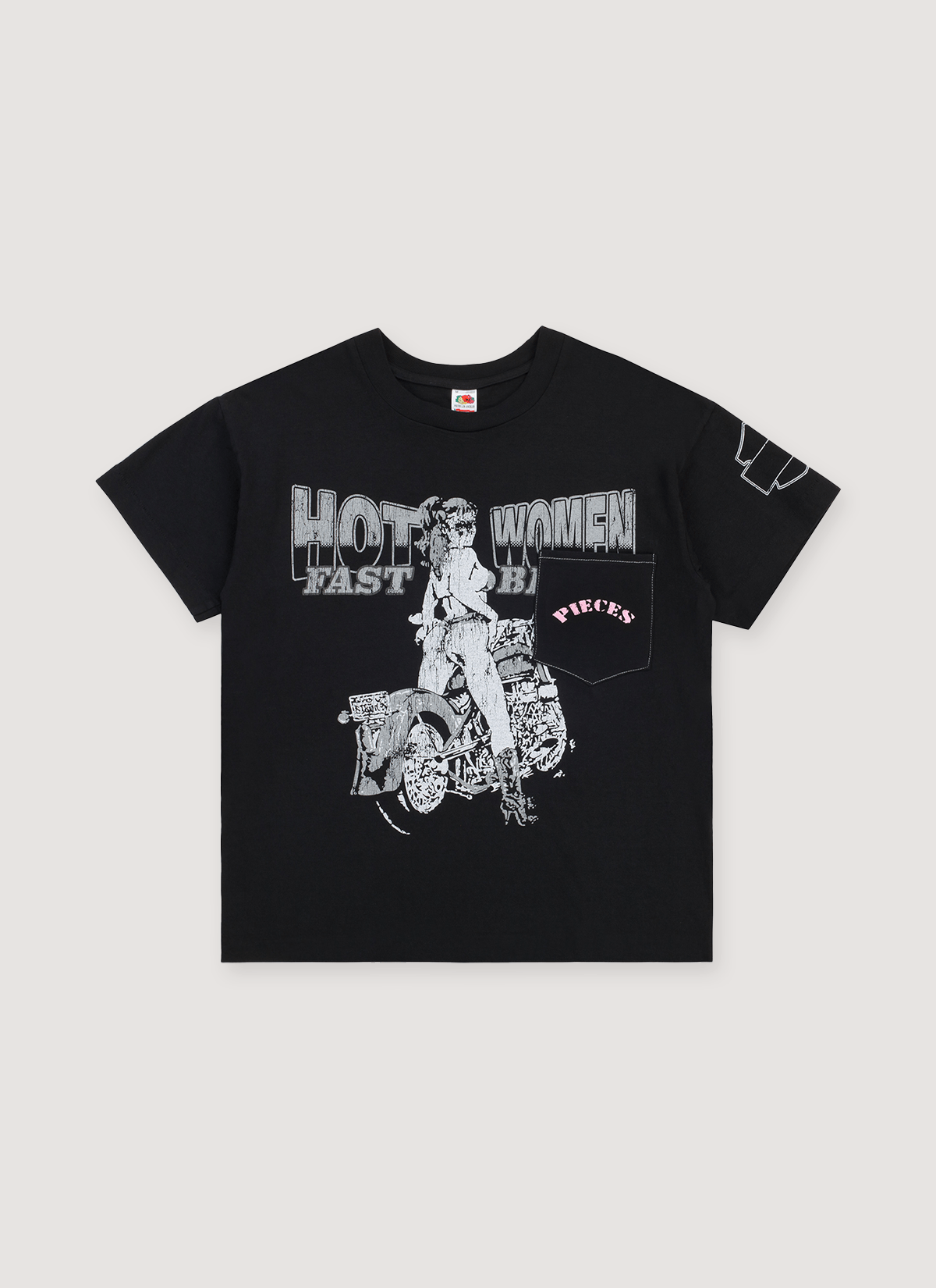 Other Pieces Fast Bikes Pocket Tee Vintage Black Size US S / EU 44-46 / 1 - 1 Thumbnail
