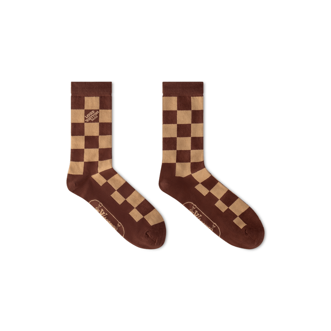 Damier Skate Socks