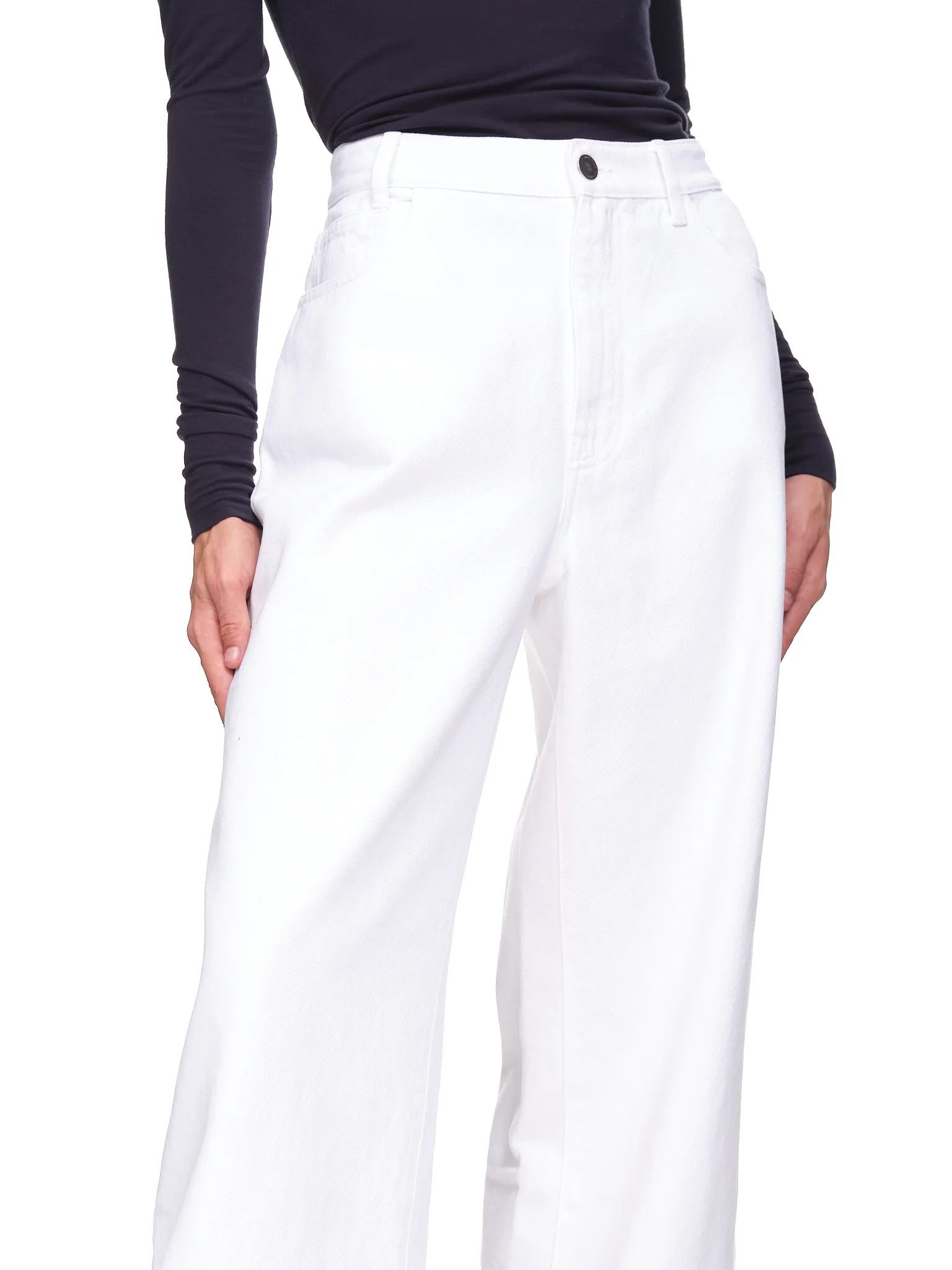 Raf Simons o1y0325 Denim Pant in White Size US 31 - 3 Thumbnail