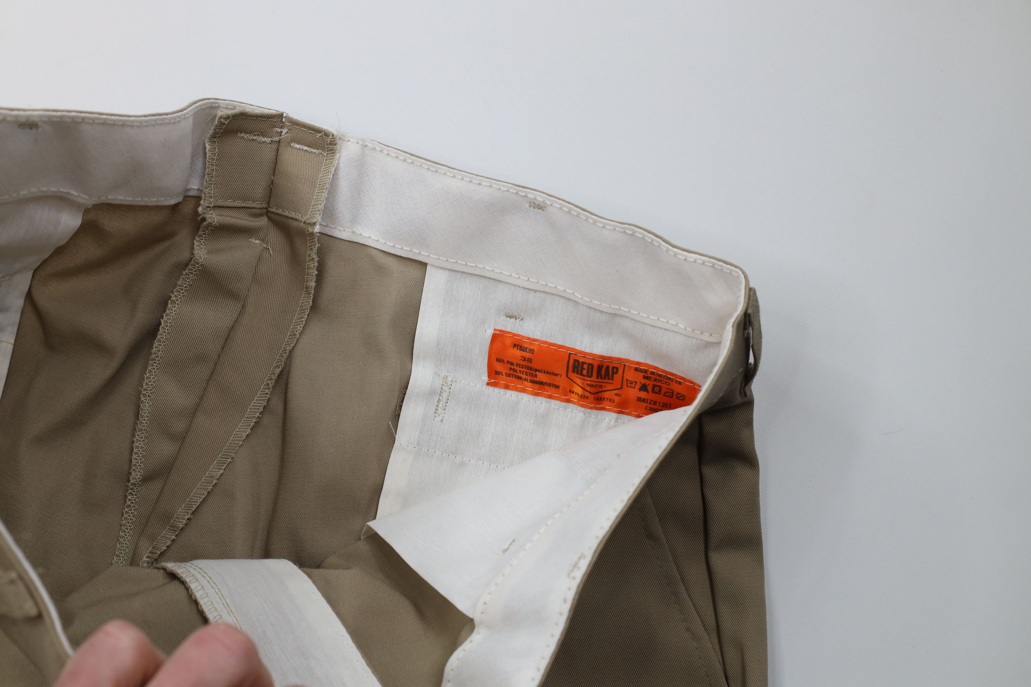 Vintage Deadstock Vintage 90s Streetwear Wide Leg Cargo Pants Beige Size US 38 / EU 54 - 8 Thumbnail
