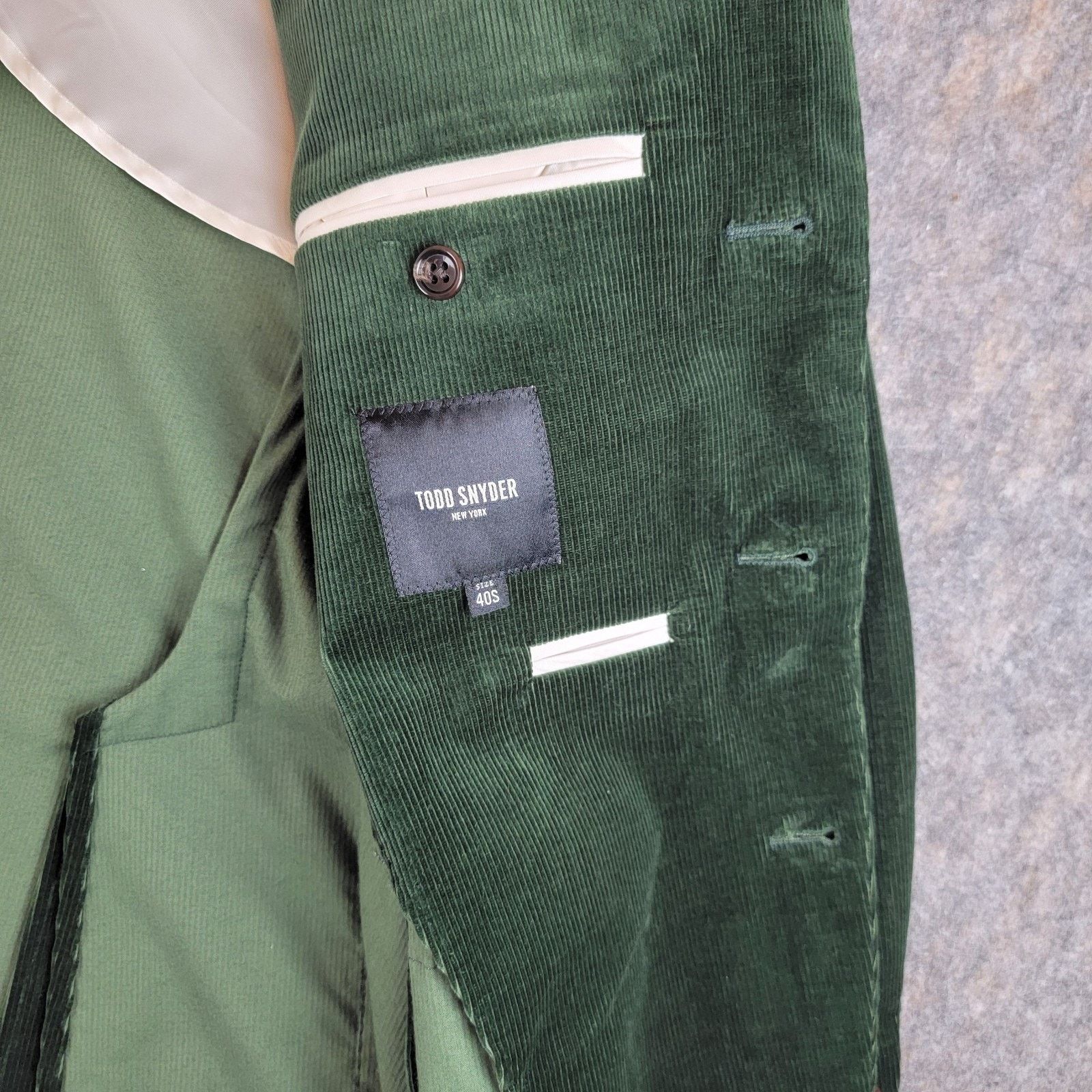 Todd Snyder Todd Snyder Italian Corduroy Madison Suit Jacket size 40S Size 40S - 12 Thumbnail