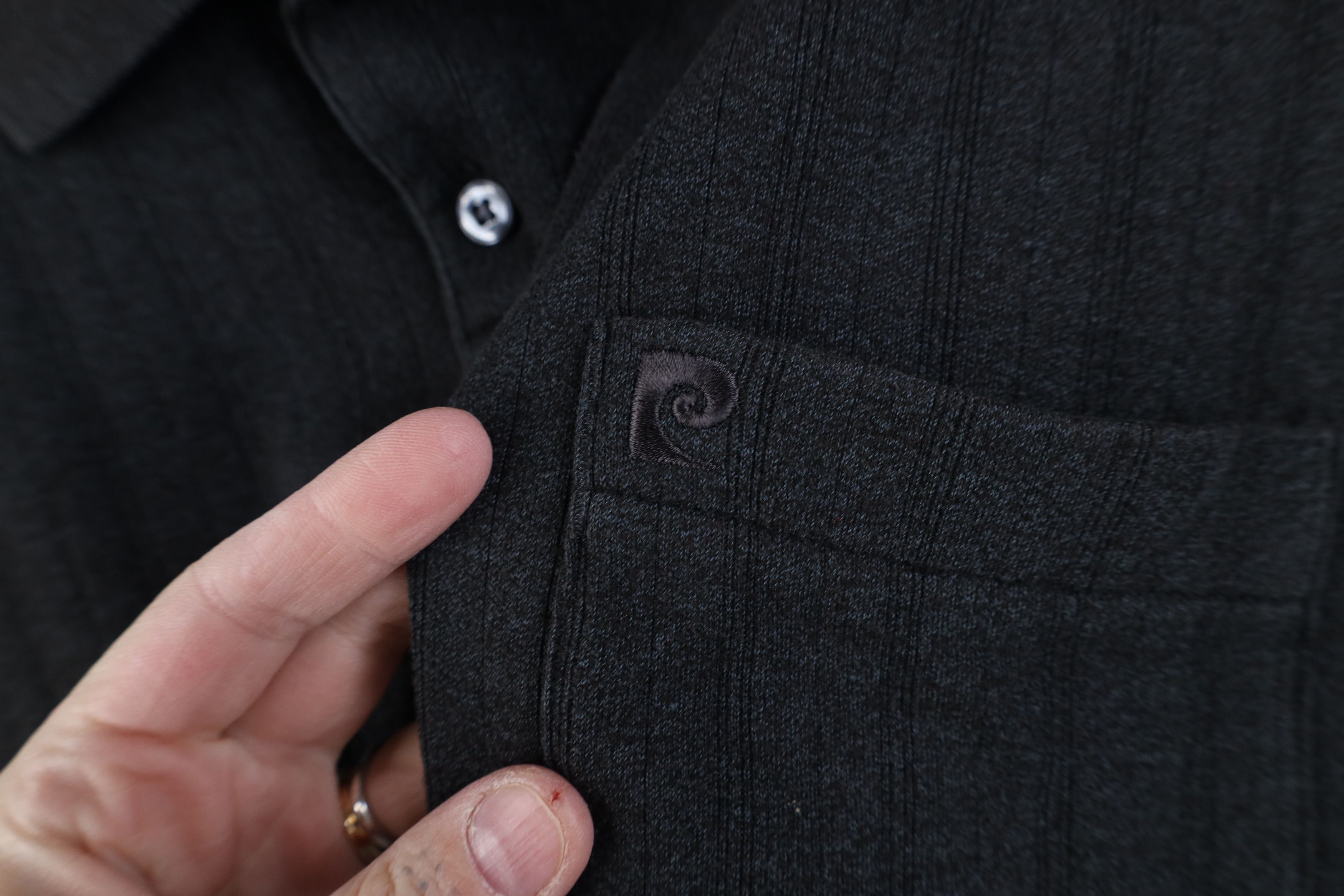 Pierre Cardin Vintage 90s Pierre Cardin Collared Polo Shirt Charcoal Gray Size US XXL / EU 58 / 5 - 4 Thumbnail