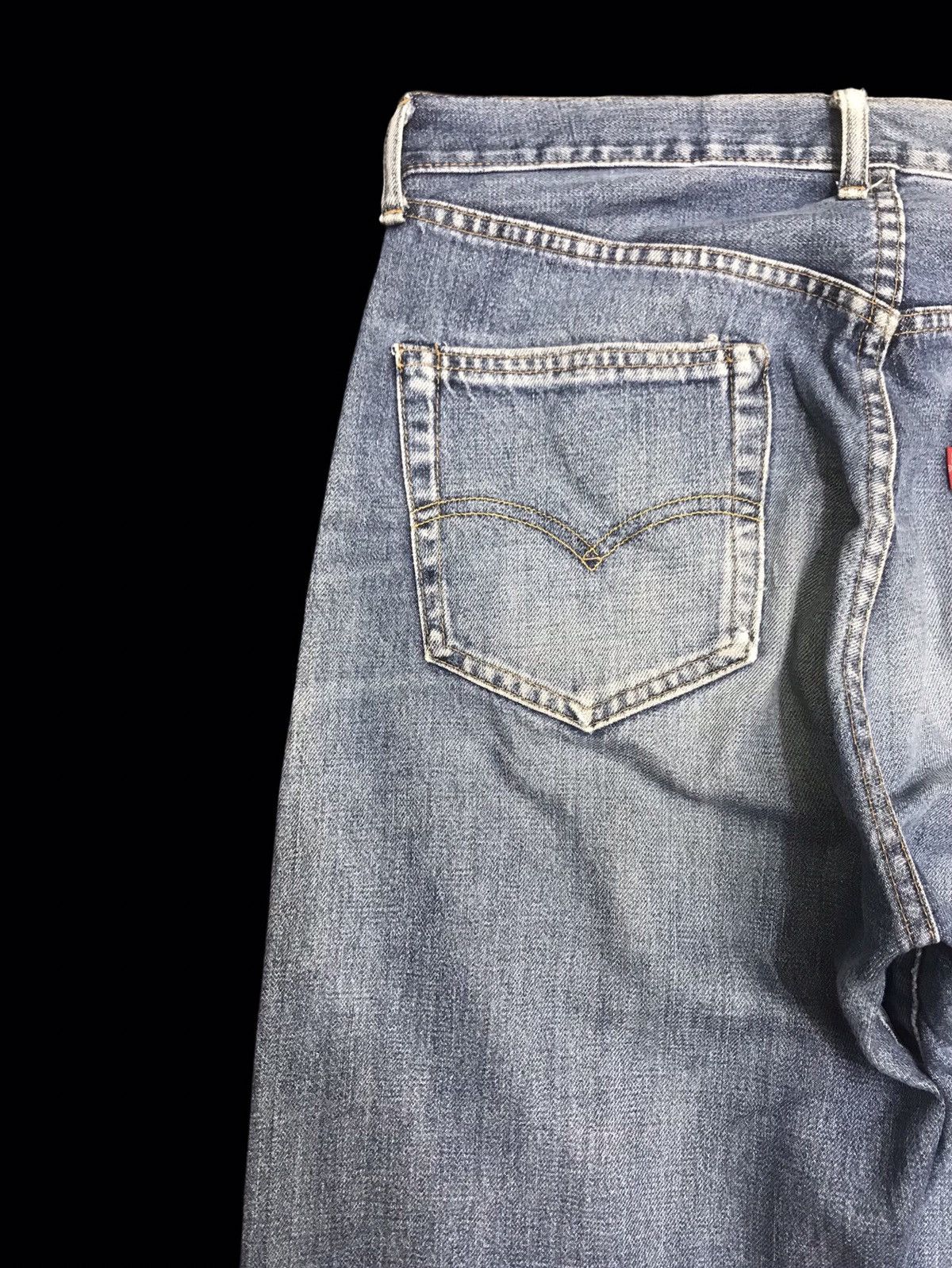 Levi's 💥THRASHED💥Vintage Levis 551ZXX BIG E LVC Thrshd Denim F182 Size US 33 - 13 Thumbnail
